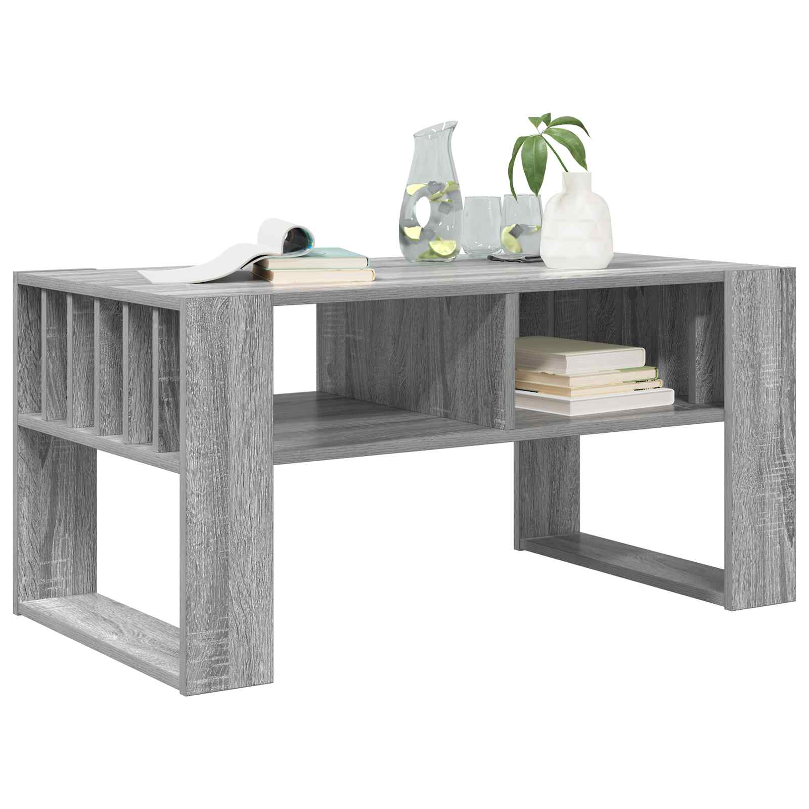 Kava Stol Siva Sonoma 92 x 49,5 x 45 cm Konstruirano drvo