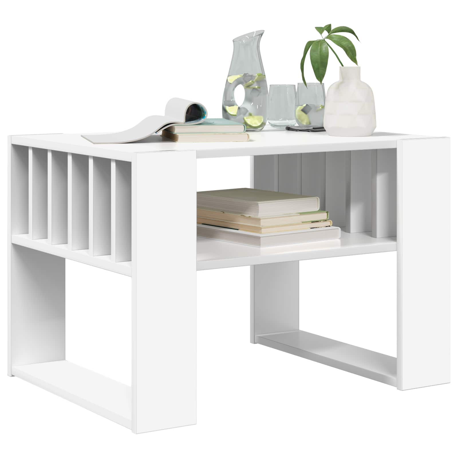 Kava Stol Bijelo 66 x 49,5 x 45 cm Konstruirano drvo