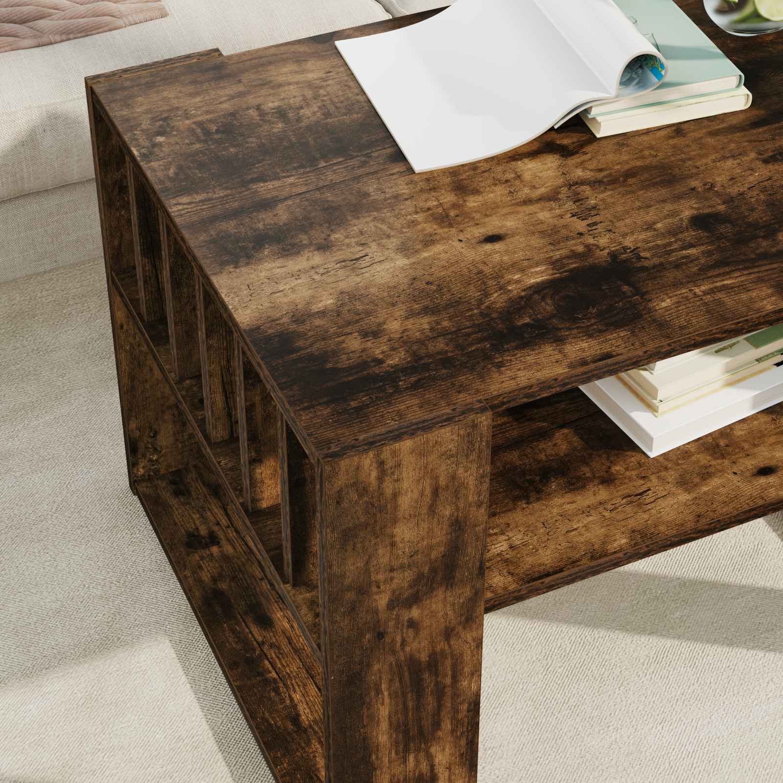 Kava Stol Dimljeni hrast 66 x 49,5 x 45 cm Konstruirano drvo