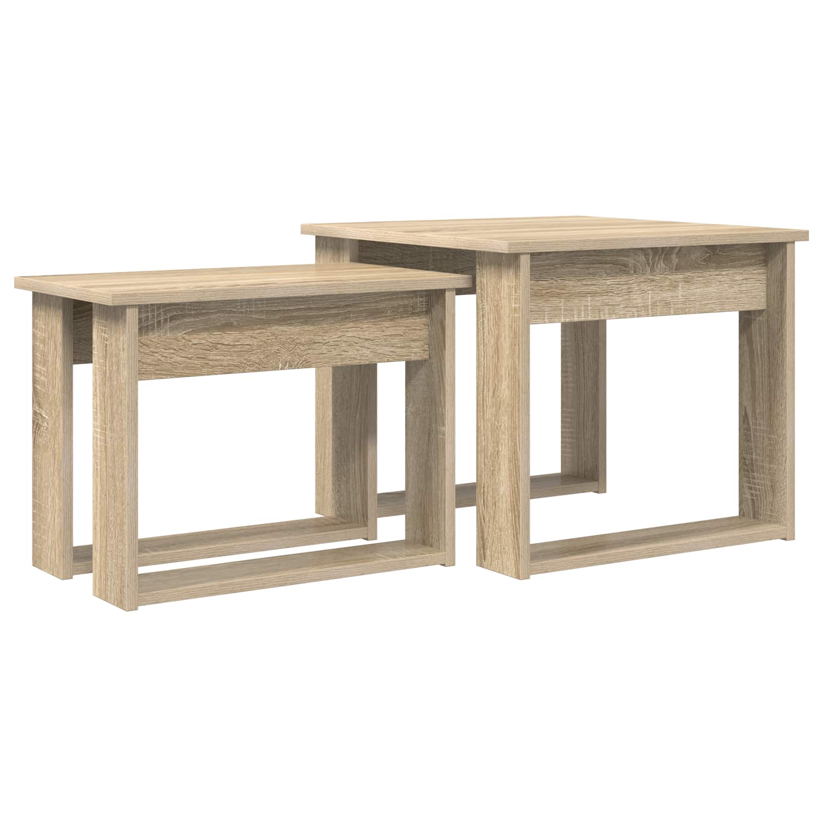 Set stolića za kavu 2 pcs Sonoma hrast Konstruirano drvo