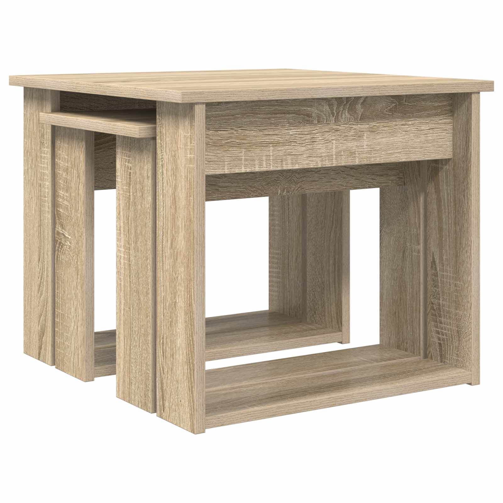 Set stolića za kavu 2 pcs Sonoma hrast Konstruirano drvo