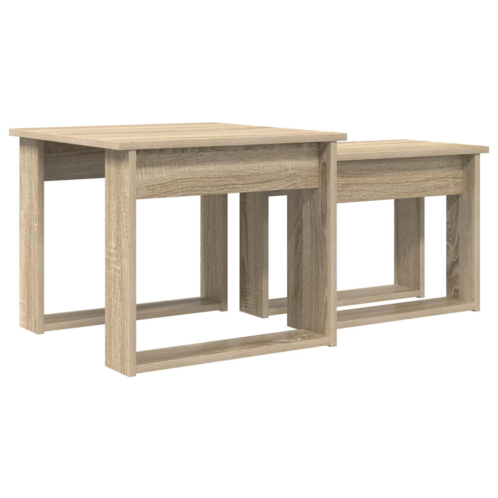 Set stolića za kavu 2 pcs Sonoma hrast Konstruirano drvo