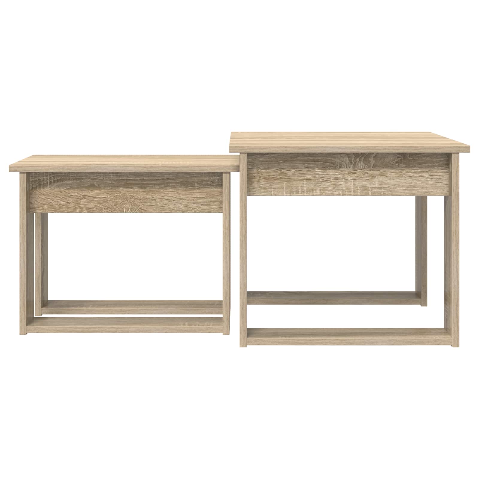 Set stolića za kavu 2 pcs Sonoma hrast Konstruirano drvo
