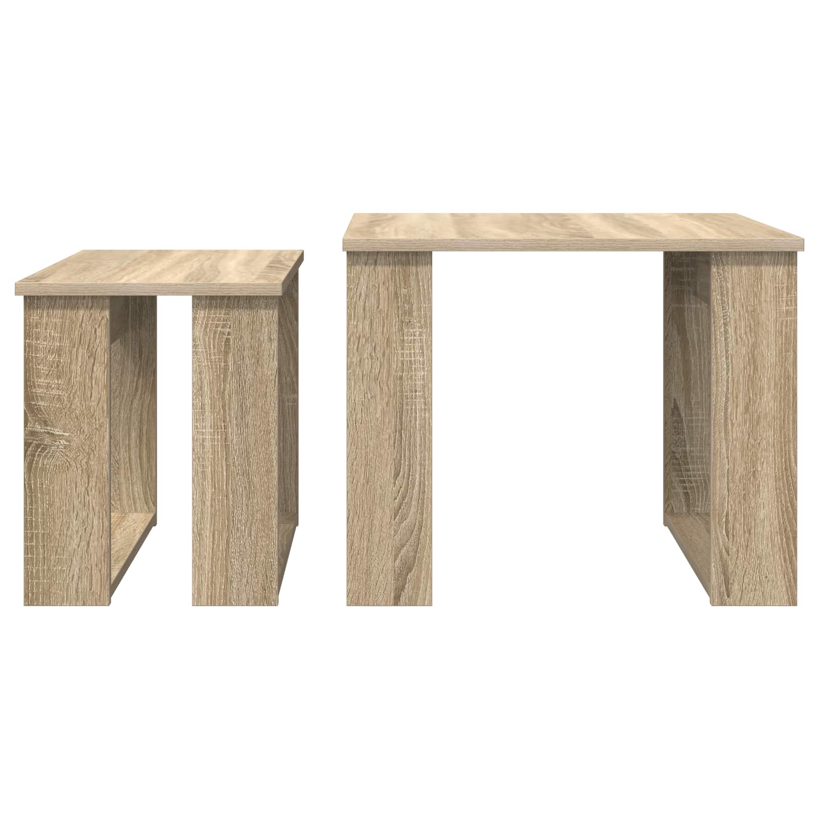 Set stolića za kavu 2 pcs Sonoma hrast Konstruirano drvo