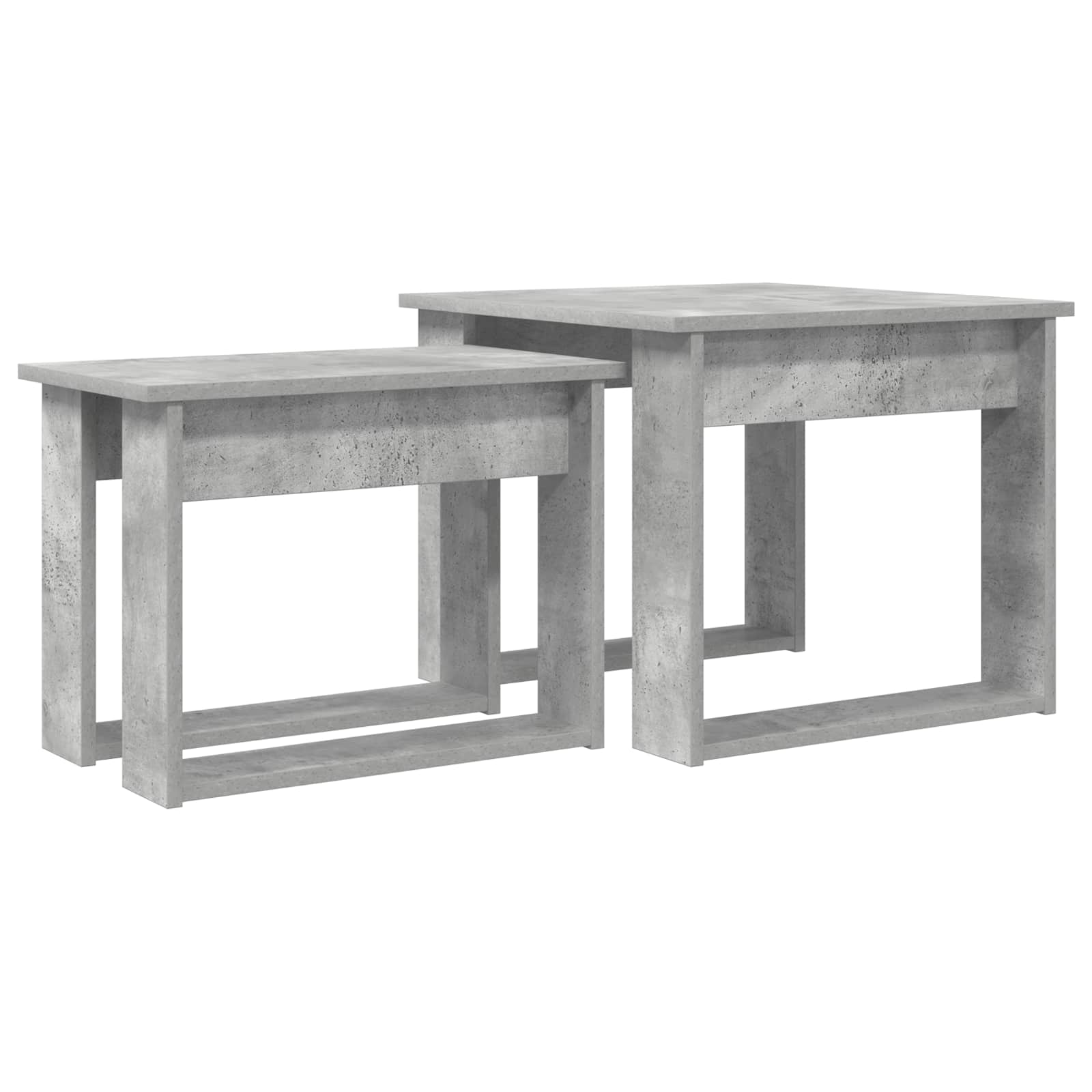 Set stolića za kavu 2 pcs Betonski sivi Konstruirano drvo