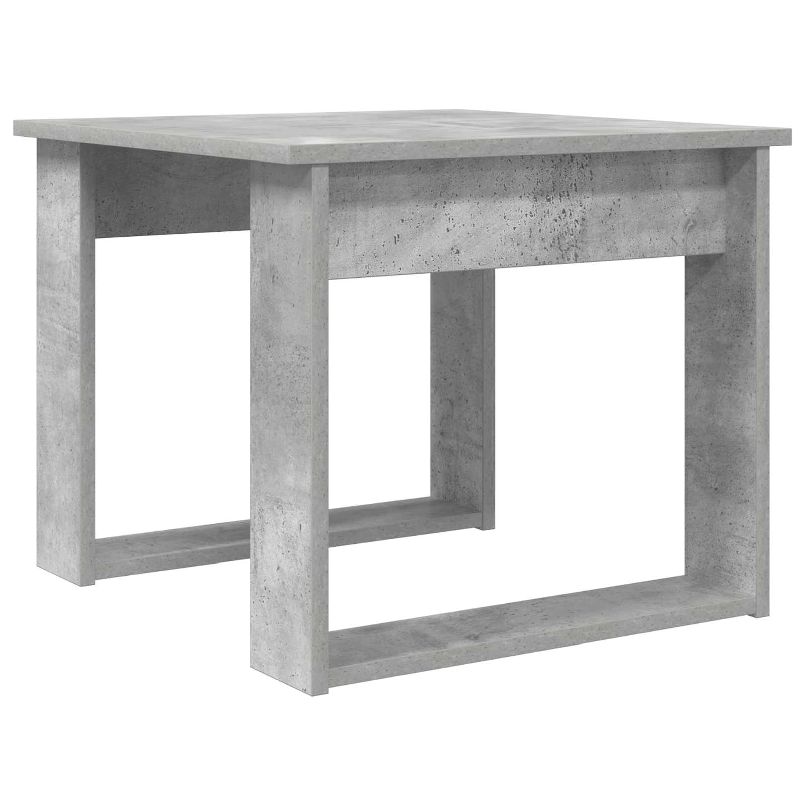 Set stolića za kavu 2 pcs Betonski sivi Konstruirano drvo