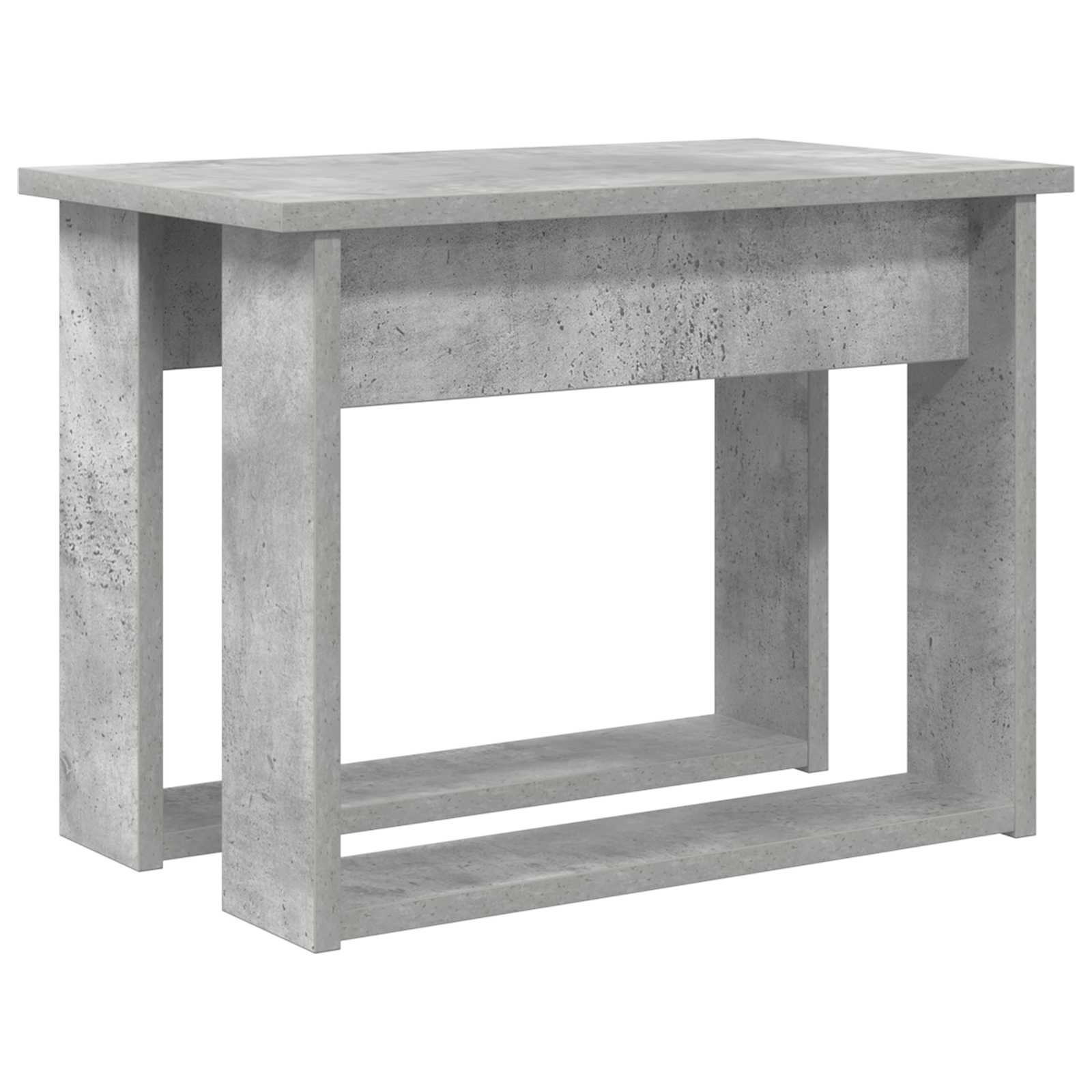Set stolića za kavu 2 pcs Betonski sivi Konstruirano drvo