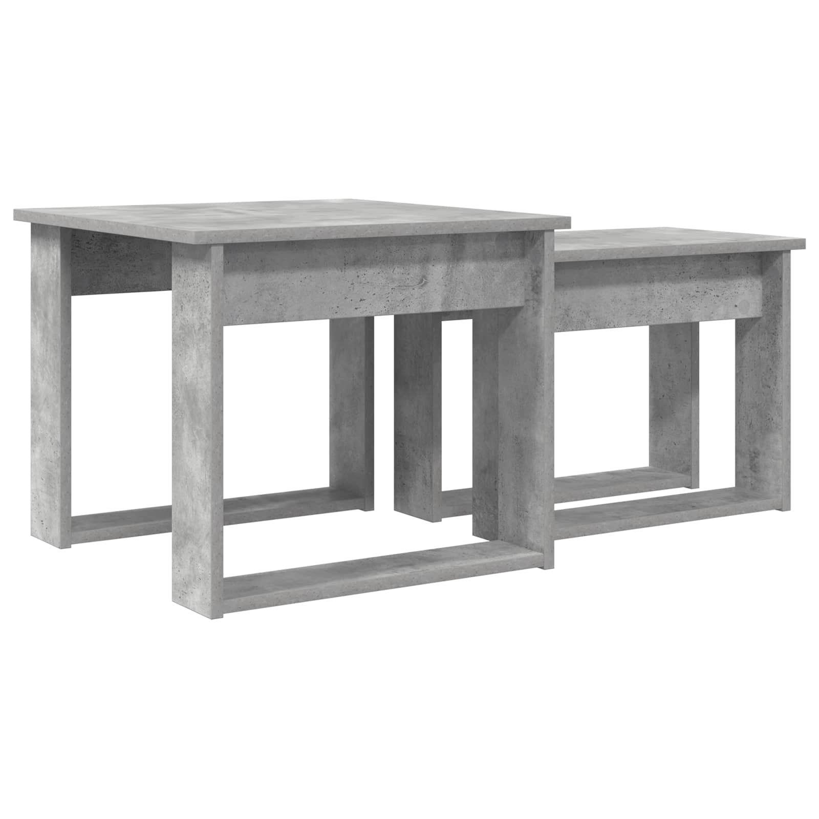 Set stolića za kavu 2 pcs Betonski sivi Konstruirano drvo