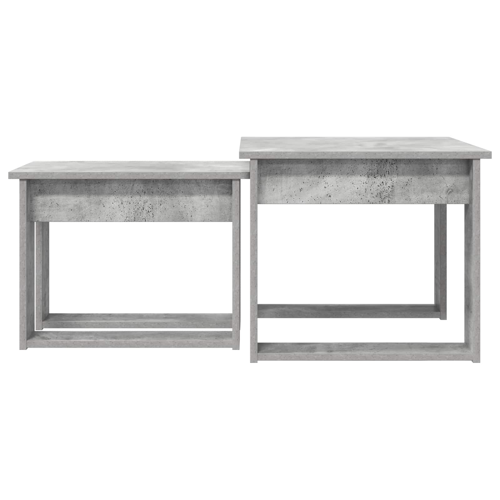 Set stolića za kavu 2 pcs Betonski sivi Konstruirano drvo