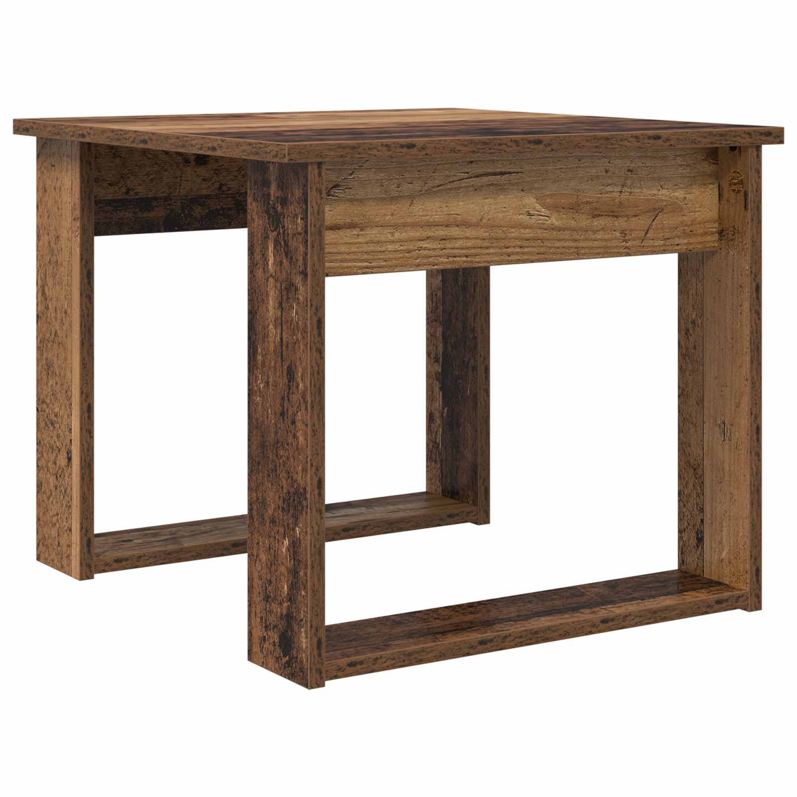 Set stolića za kavu 2 pcs Staro drvo Konstruirano drvo