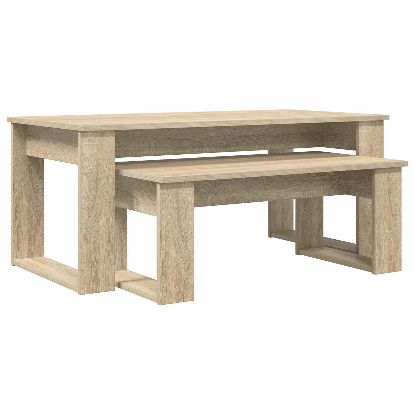 Set stolića za kavu 2 pcs Sonoma hrast Konstruirano drvo