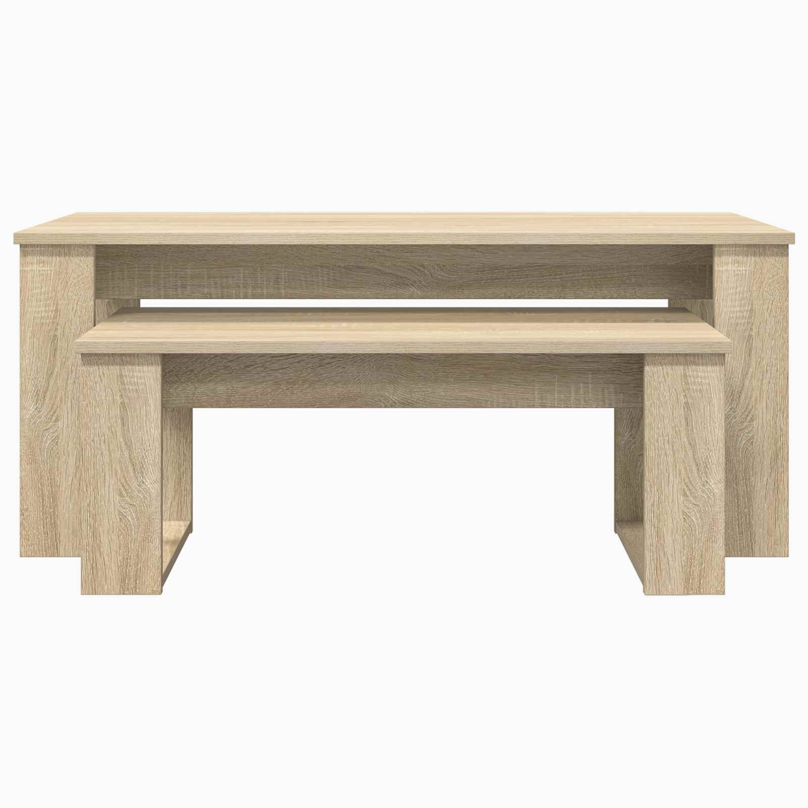 Set stolića za kavu 2 pcs Sonoma hrast Konstruirano drvo