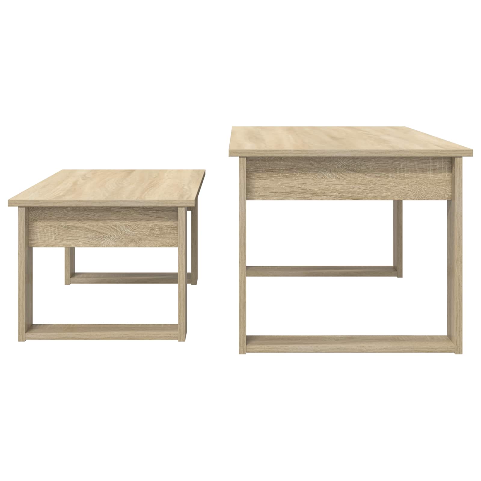 Set stolića za kavu 2 pcs Sonoma hrast Konstruirano drvo