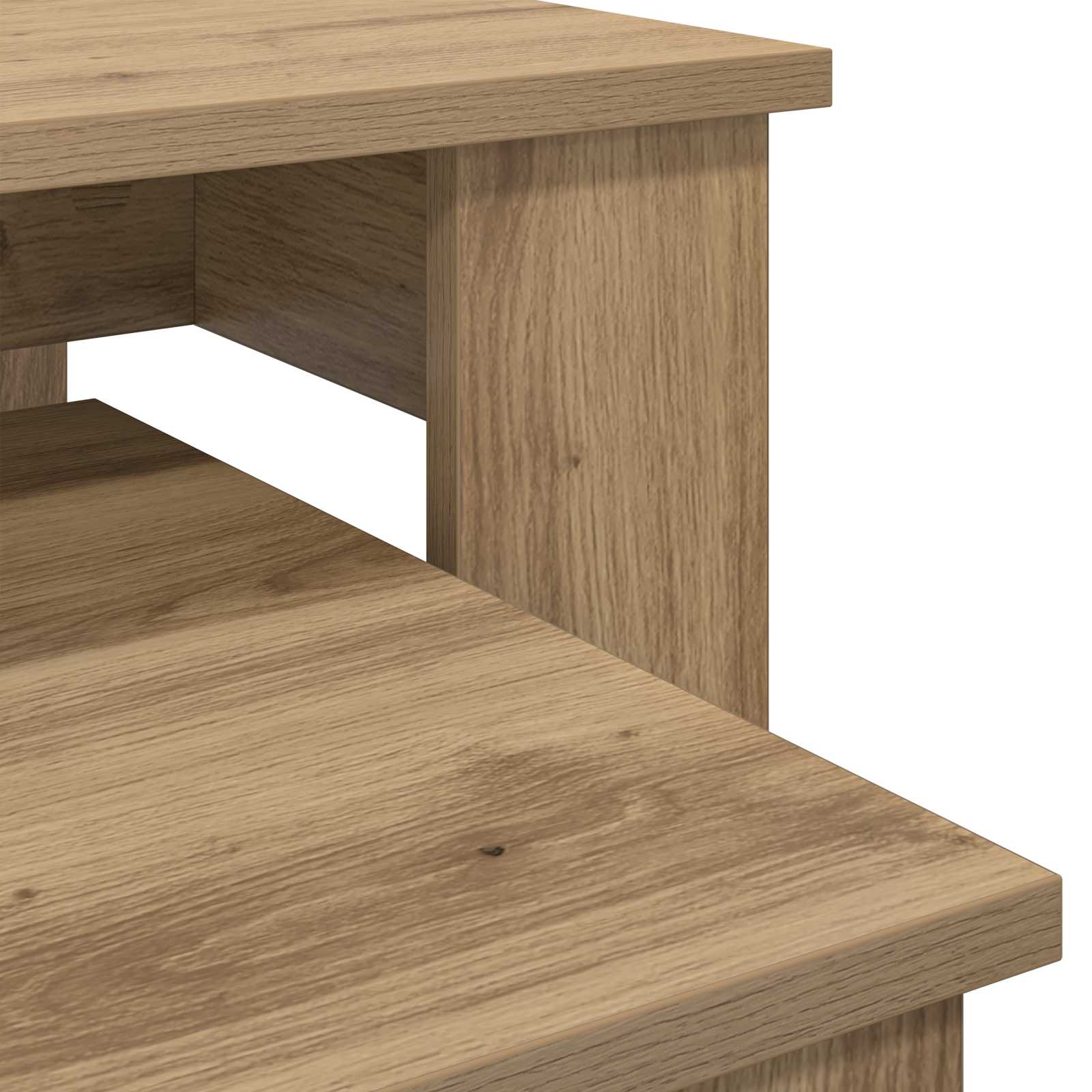 Set stolića za kavu 2 pcs Umjetnički hrast Konstruirano drvo