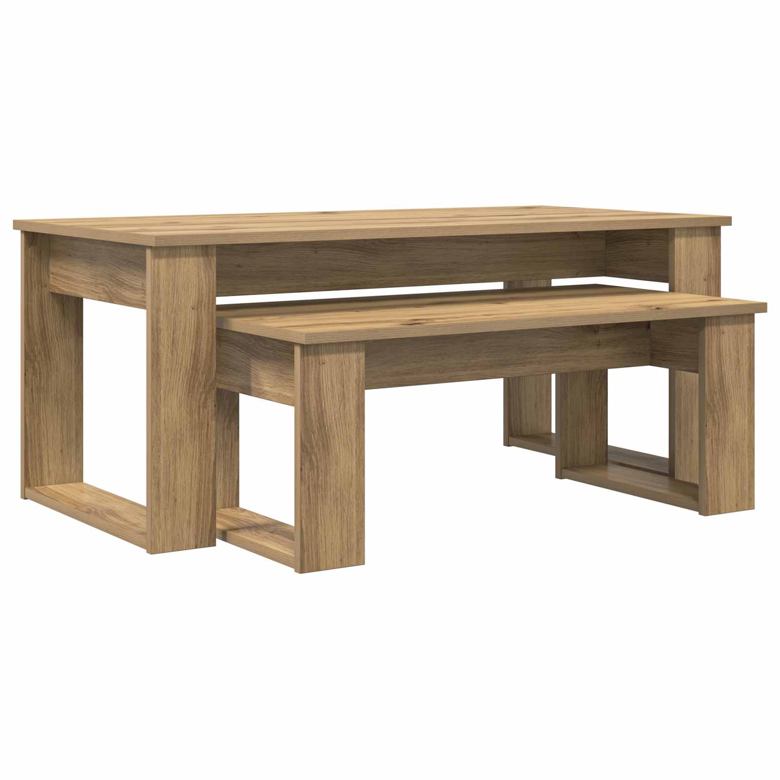 Set stolića za kavu 2 pcs Umjetnički hrast Konstruirano drvo
