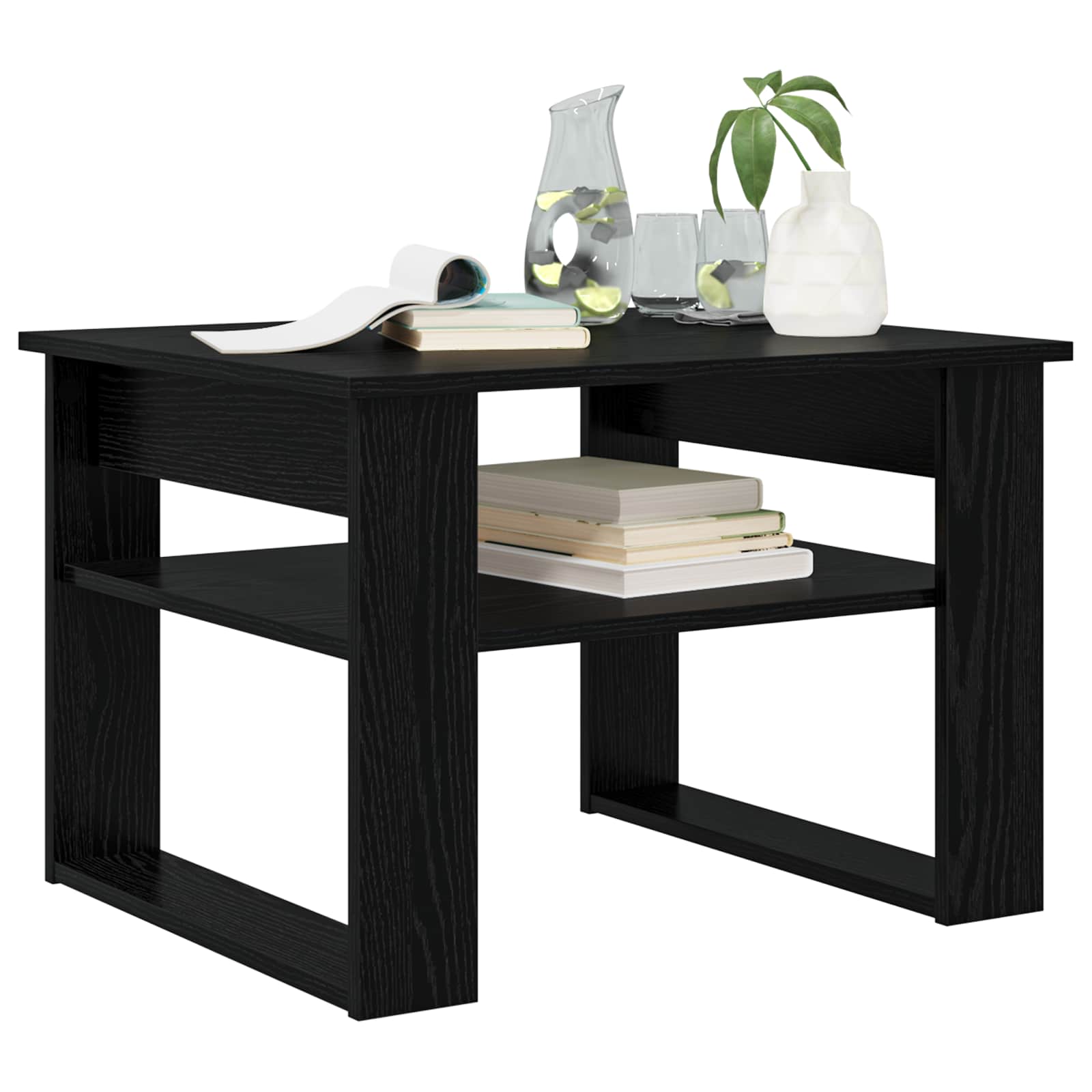Kava Stol Crni hrast 64 x 54 x 44 cm Konstruirano drvo