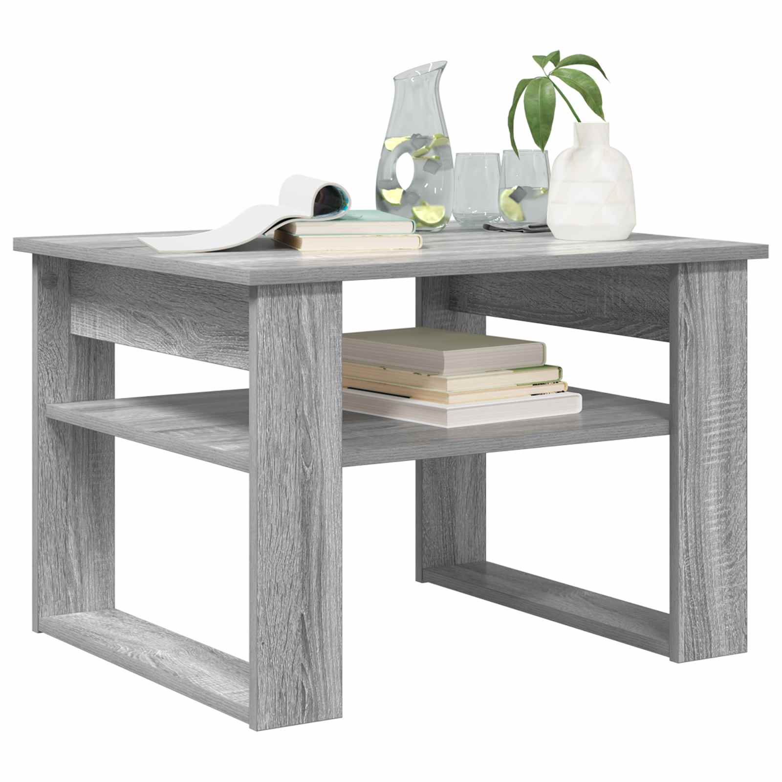 Kava Stol Siva Sonoma 64 x 54 x 44 cm Konstruirano drvo
