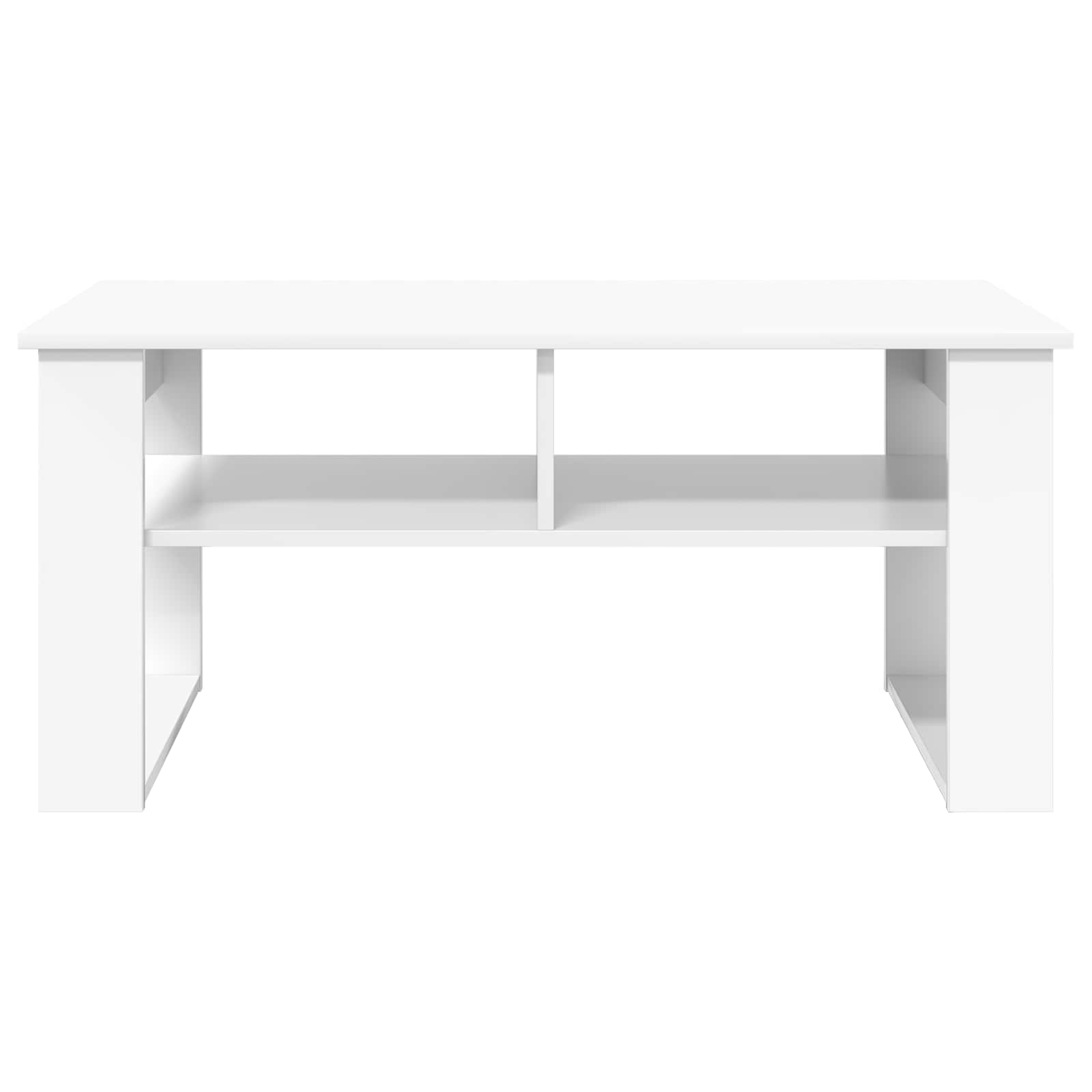 Kava Stol s pohranom Bijelo 96 x 54 x 44 cm Konstruirano drvo