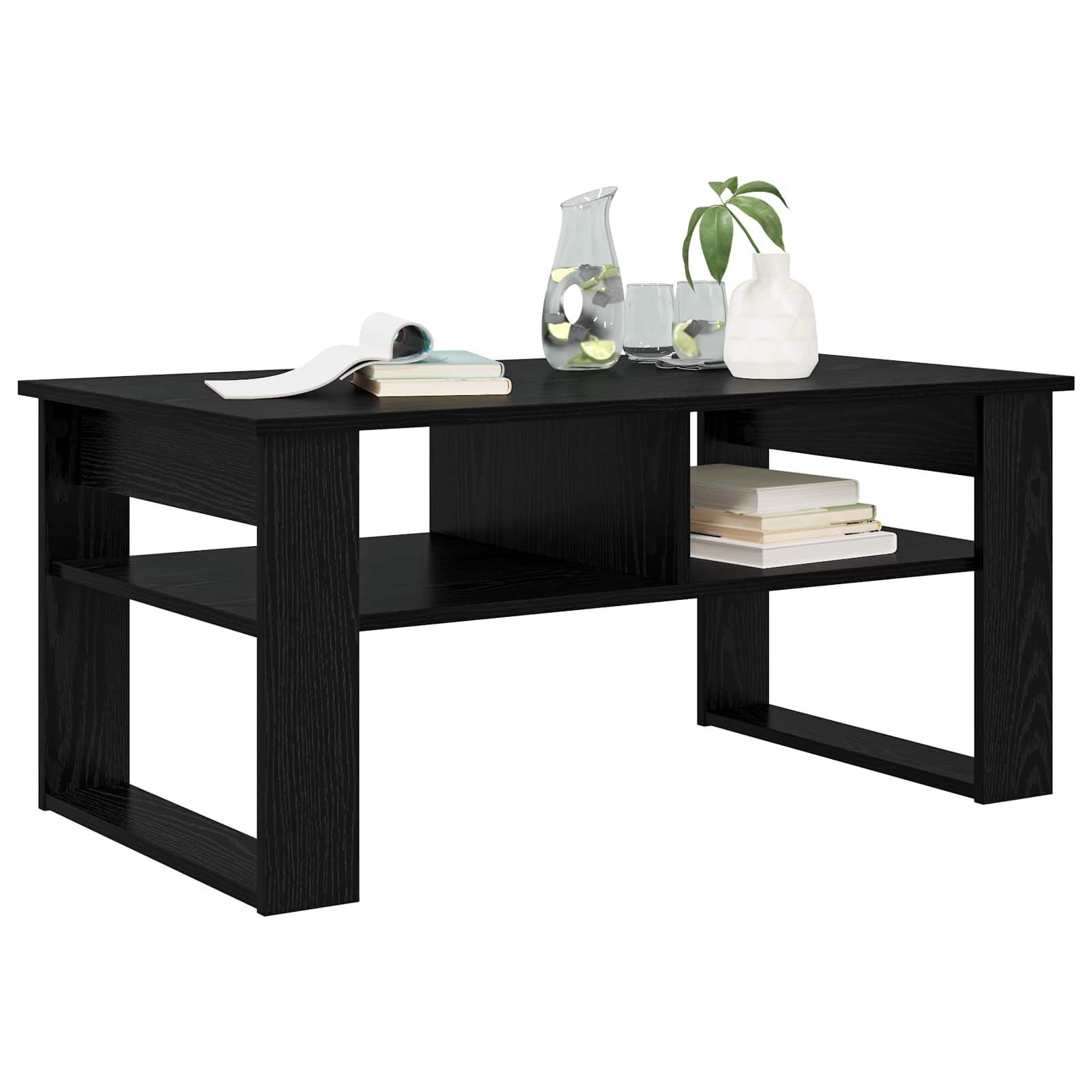 Kava Stol Crni hrast 96 x 54 x 44 cm Konstruirano drvo