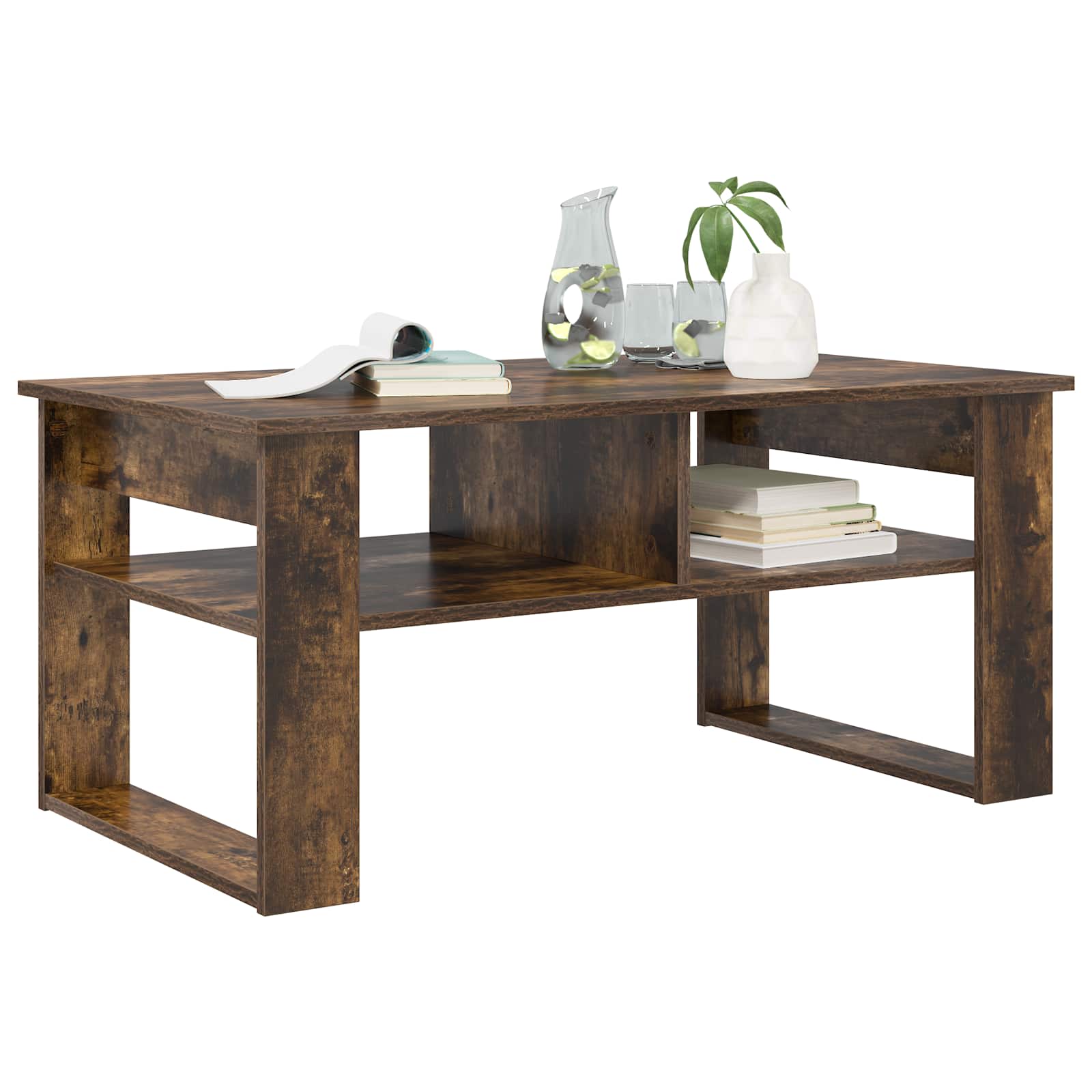 Kava Stol Dimljeni hrast 96 x 54 x 44 cm Konstruirano drvo