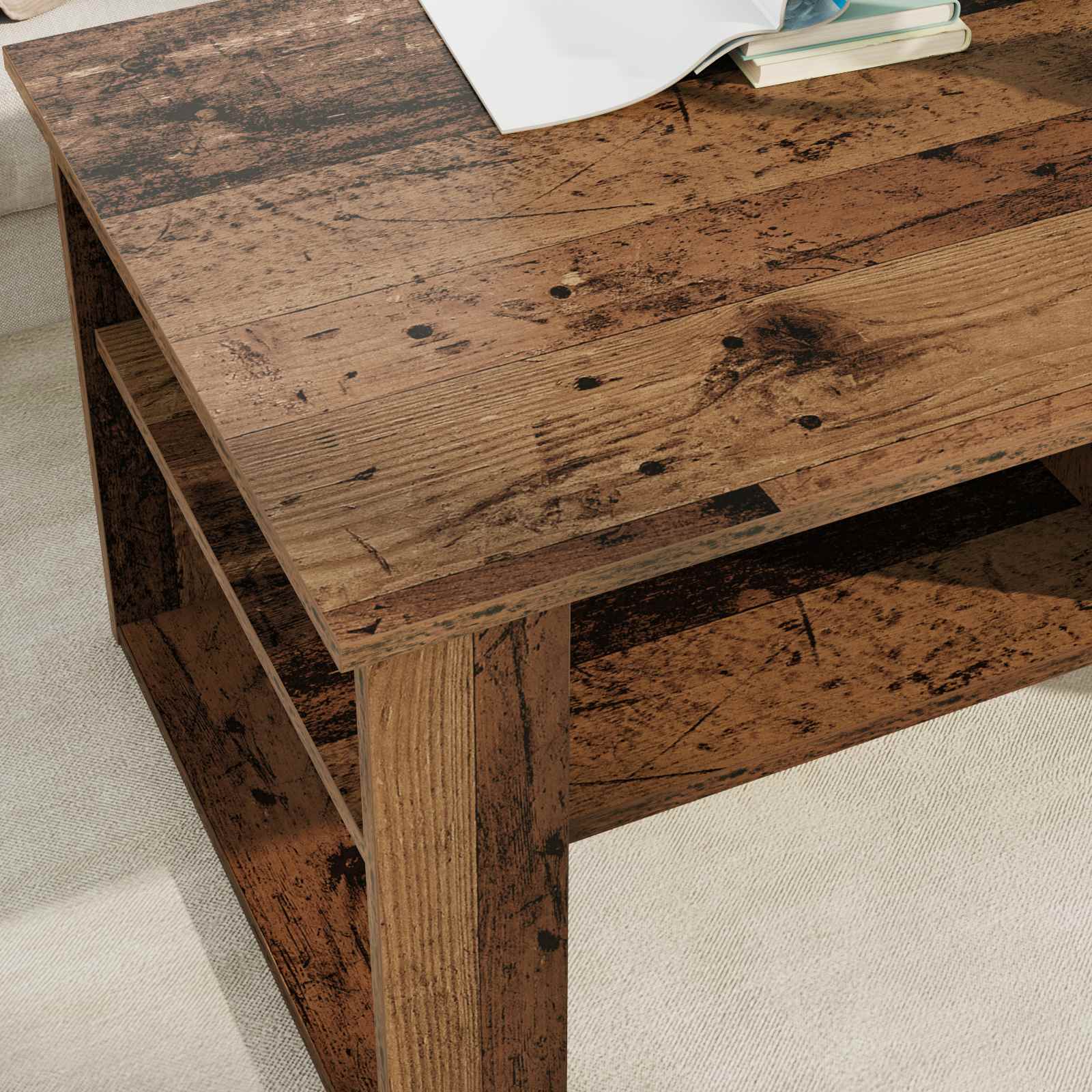 Kava Stol Staro drvo 96 x 54 x 44 cm Konstruirano drvo