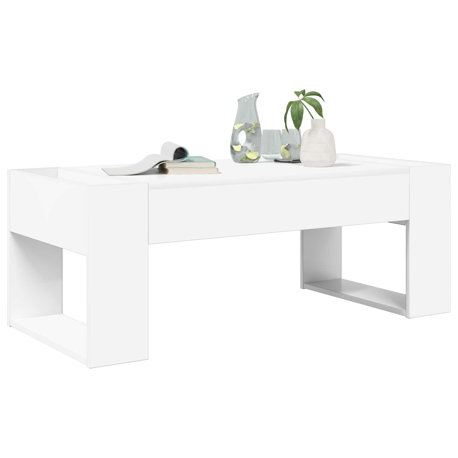 Kava Stol Bijelo 110 x 50 x 41 cm Konstruirano drvo