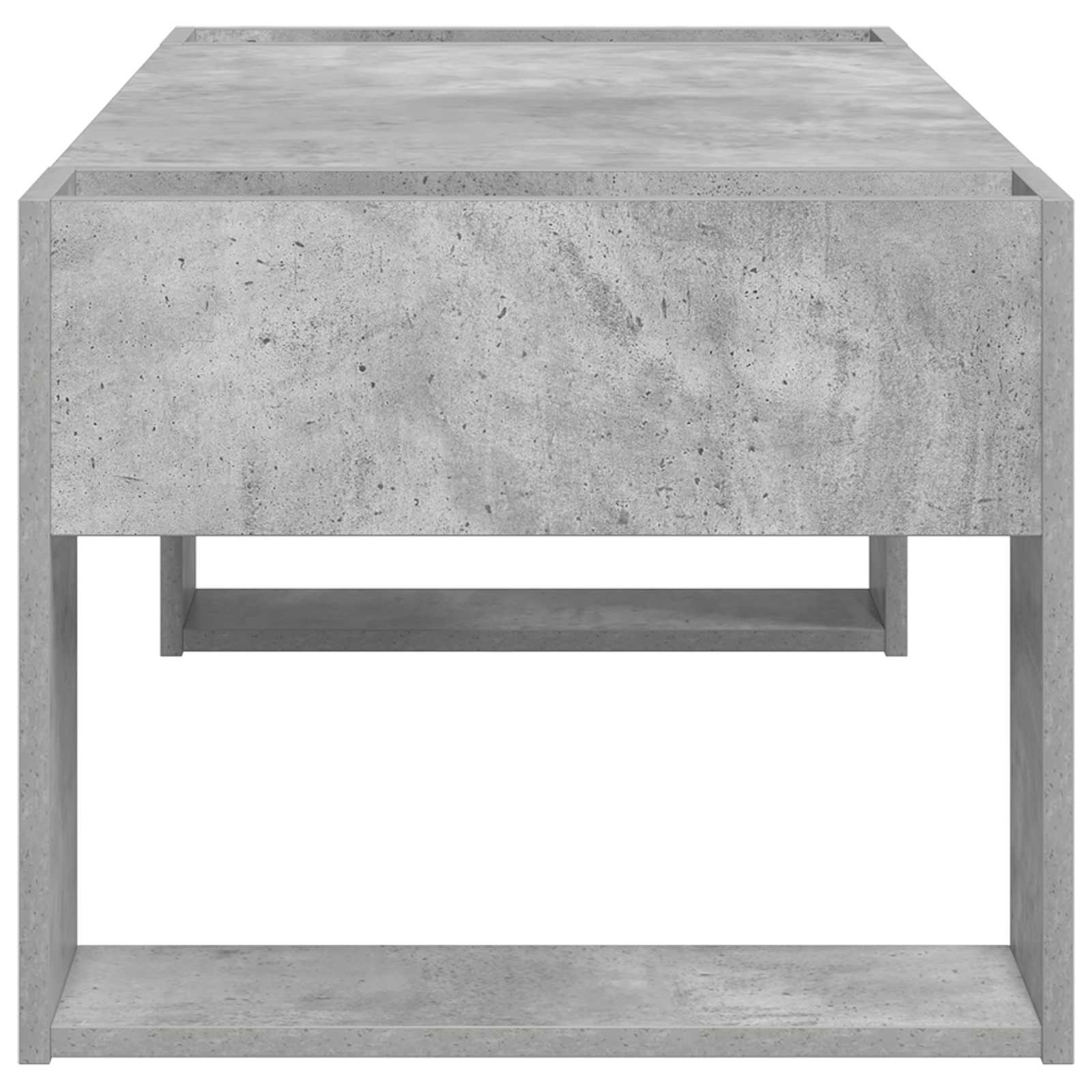 Kava Stol Betonski sivi 110 x 50 x 41 cm Konstruirano drvo