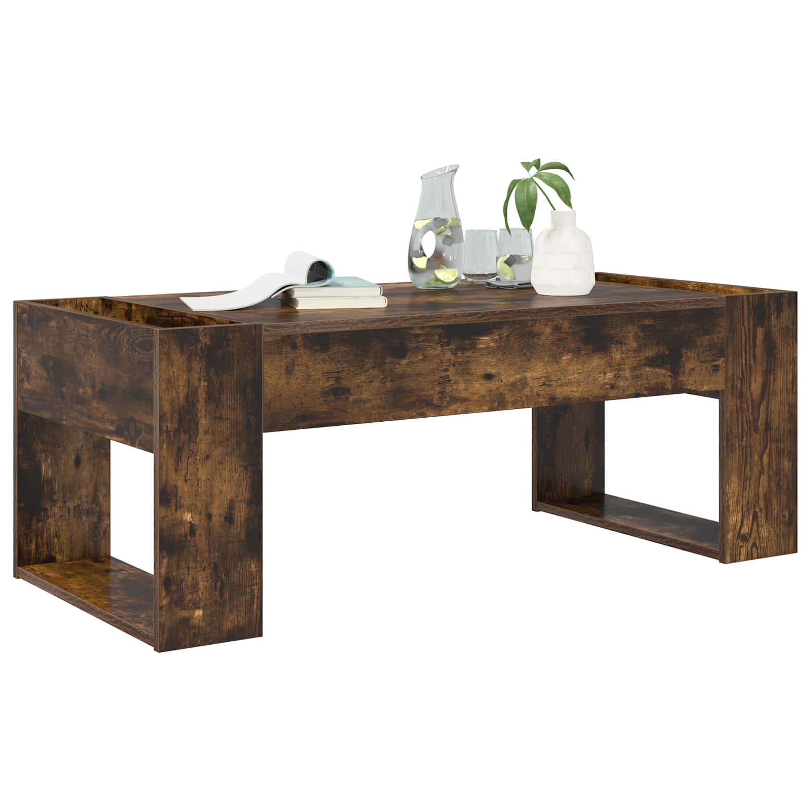 Kava Stol Dimljeni hrast 110 x 50 x 41 cm Konstruirano drvo