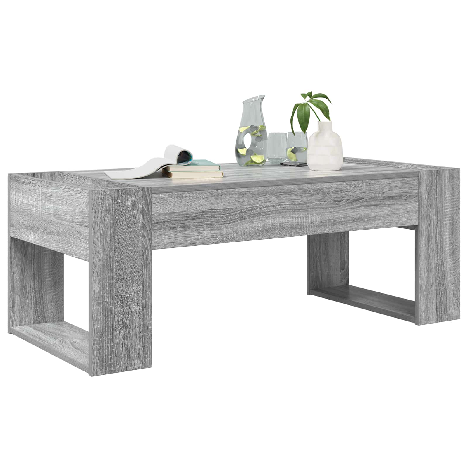 Kava Stol Siva Sonoma 110 x 50 x 41 cm Konstruirano drvo