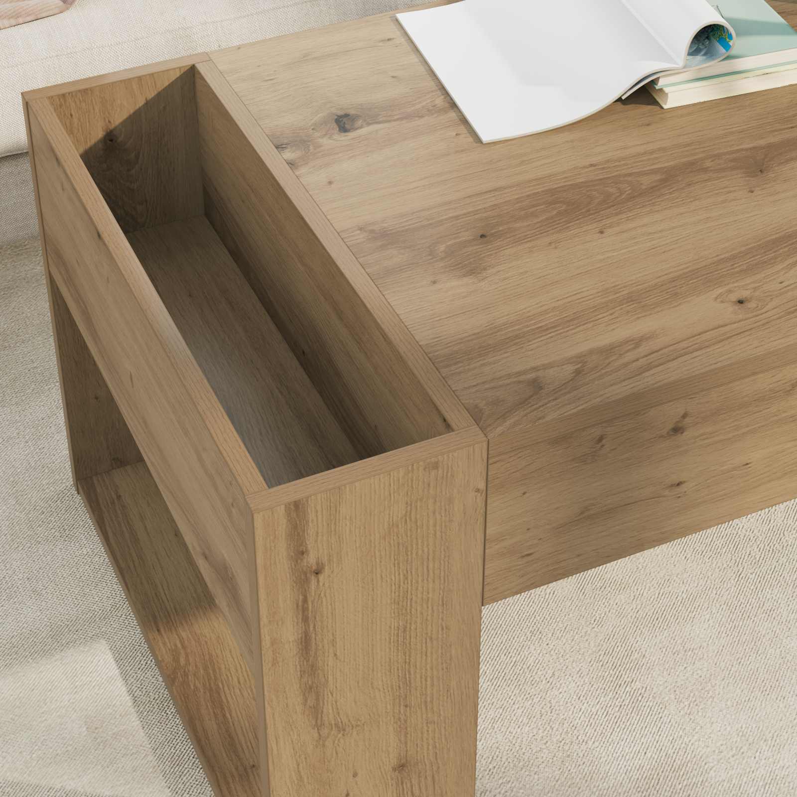 Kava Stol Umjetnički hrast 110 x 50 x 41 cm Konstruirano drvo