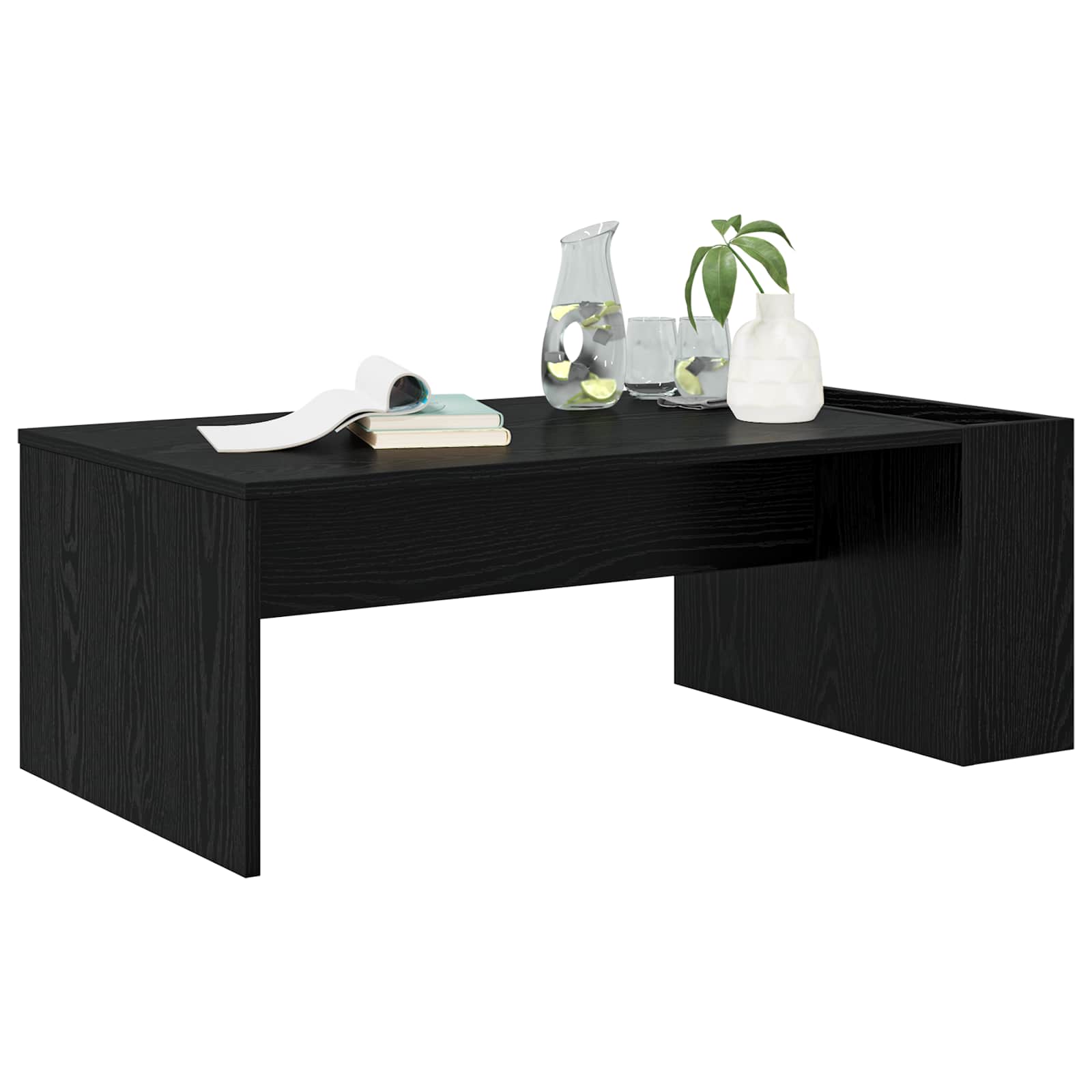 Kava Stol Crni hrast 95 x 50 x 34 cm Konstruirano drvo