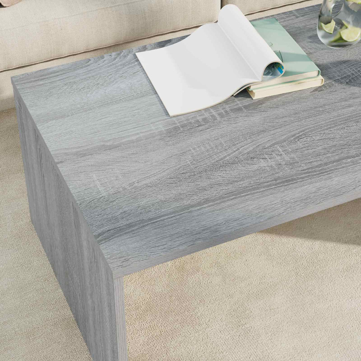 Kava Stol Siva Sonoma 95 x 50 x 34 cm Konstruirano drvo