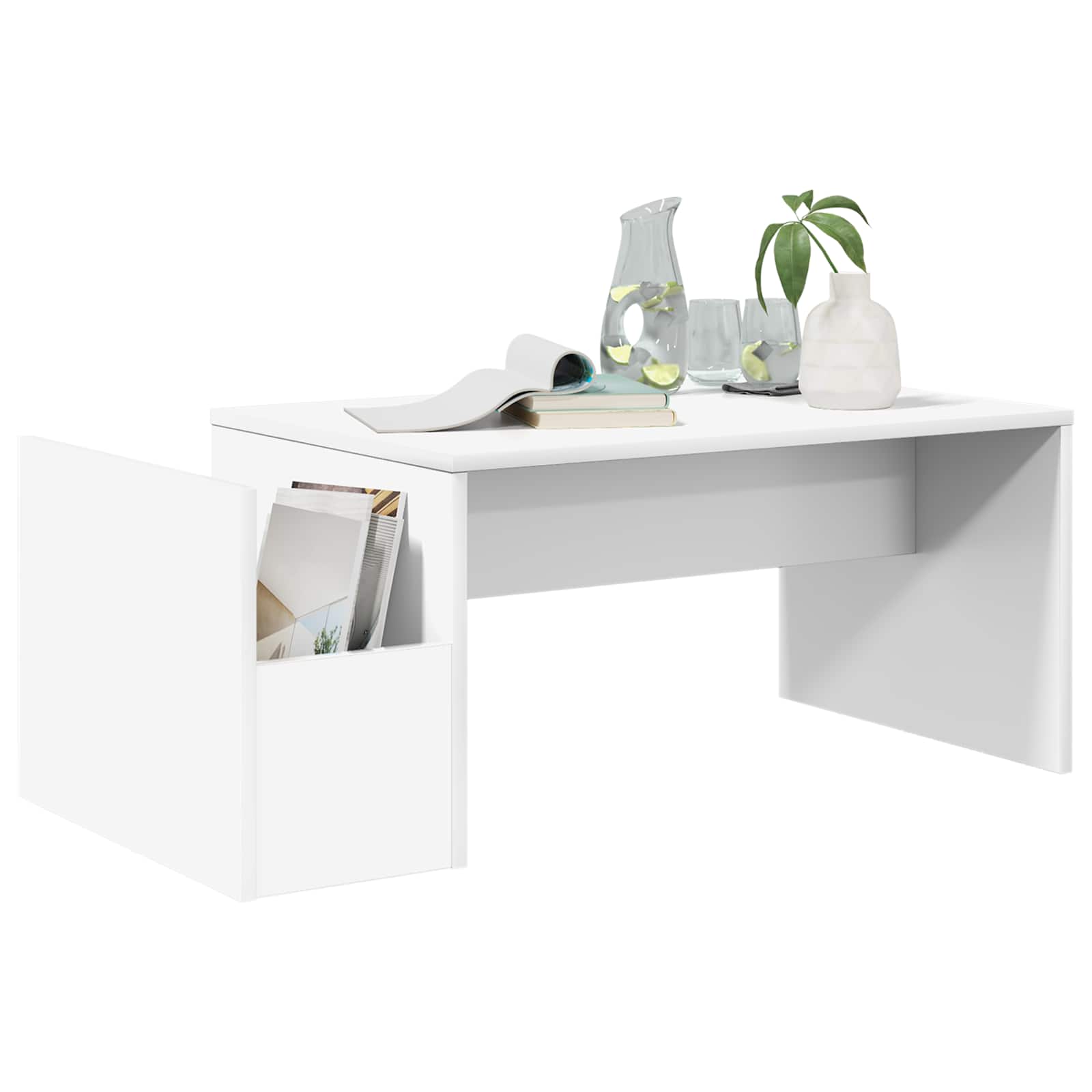 Kava Stol Bijelo 90 x 45 x 35 cm Konstruirano drvo