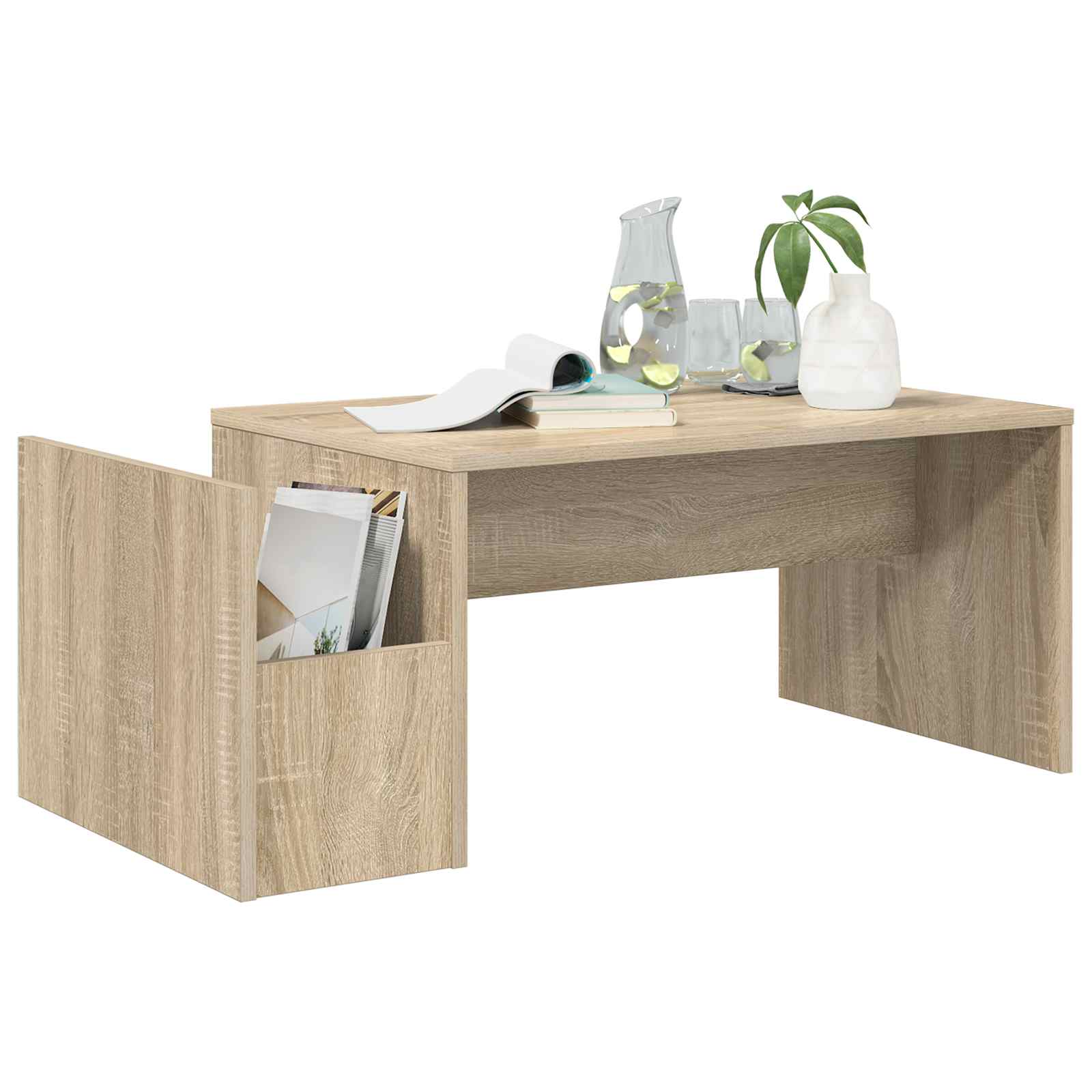 Kava Stol Sonoma hrast 90 x 45 x 35 cm Konstruirano drvo