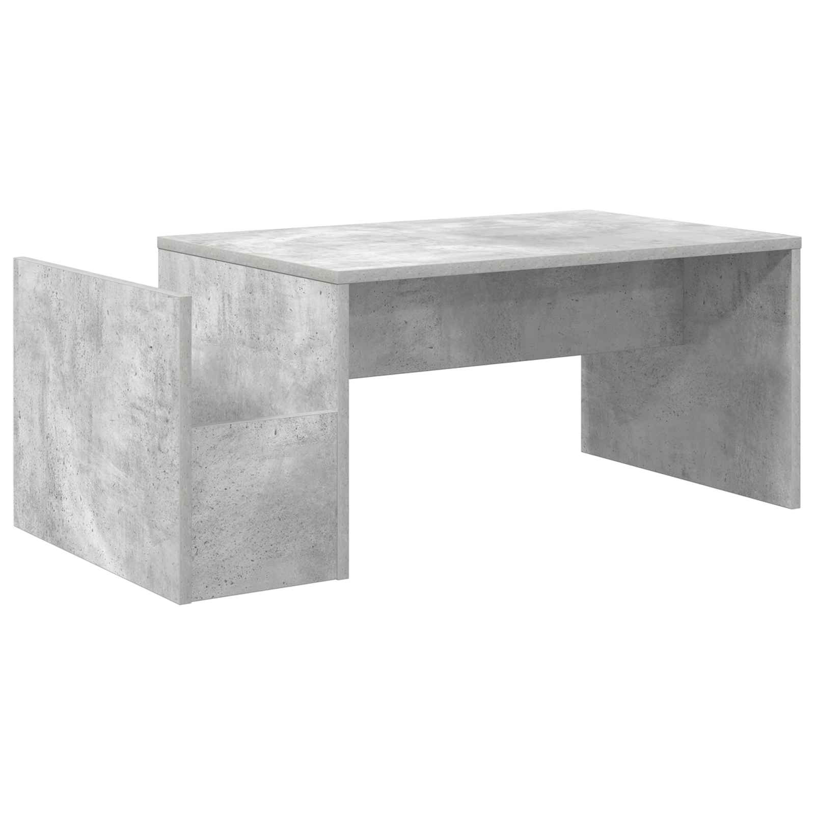 Kava Stol Betonski sivi 90 x 45 x 35 cm Konstruirano drvo