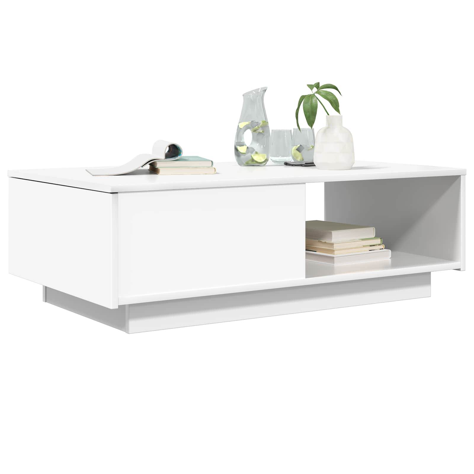 Kava Stol s ladicama Bijelo 95 x 55 x 31 cm Konstruirano drvo