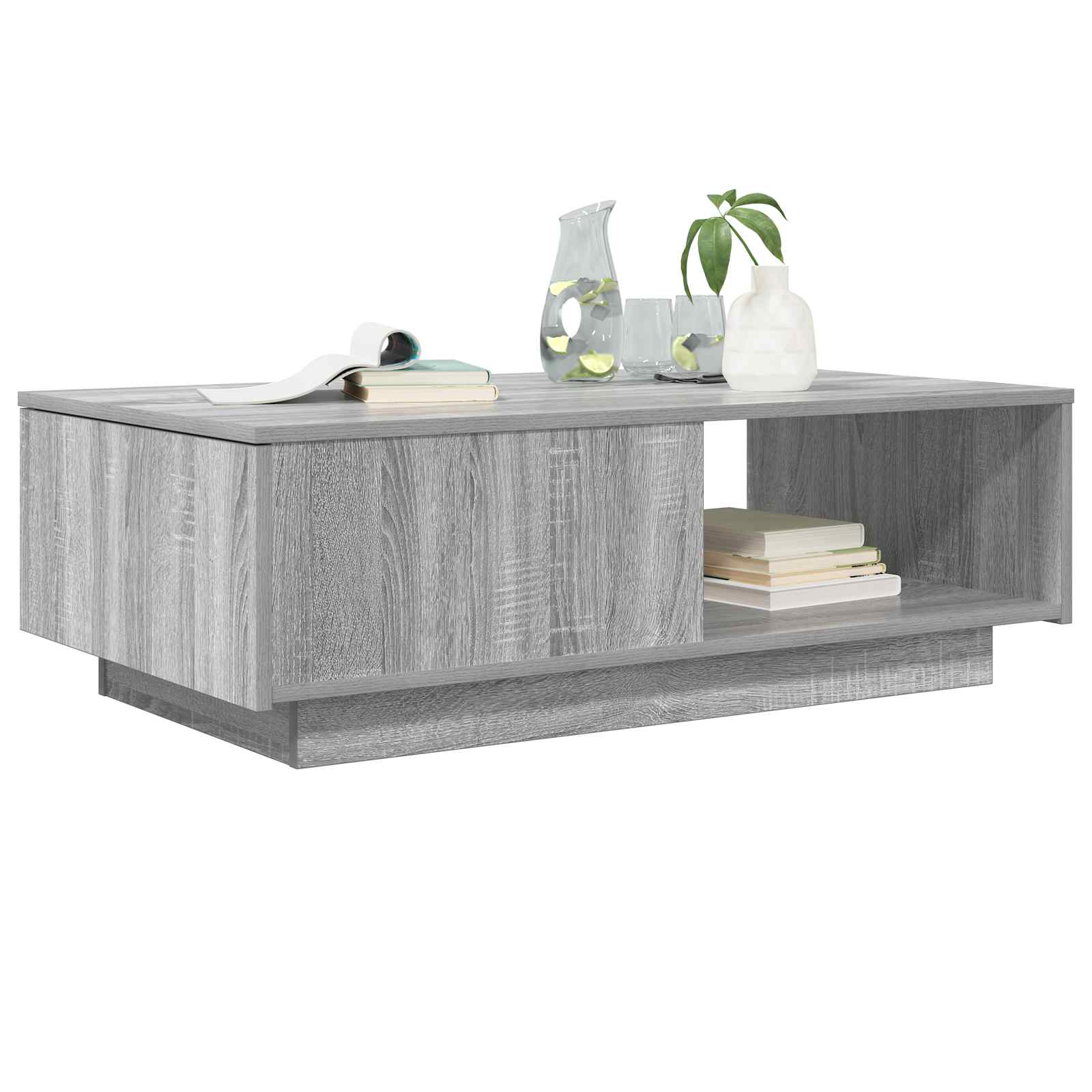 Kava Stol Siva Sonoma 95 x 55 x 31 cm Konstruirano drvo