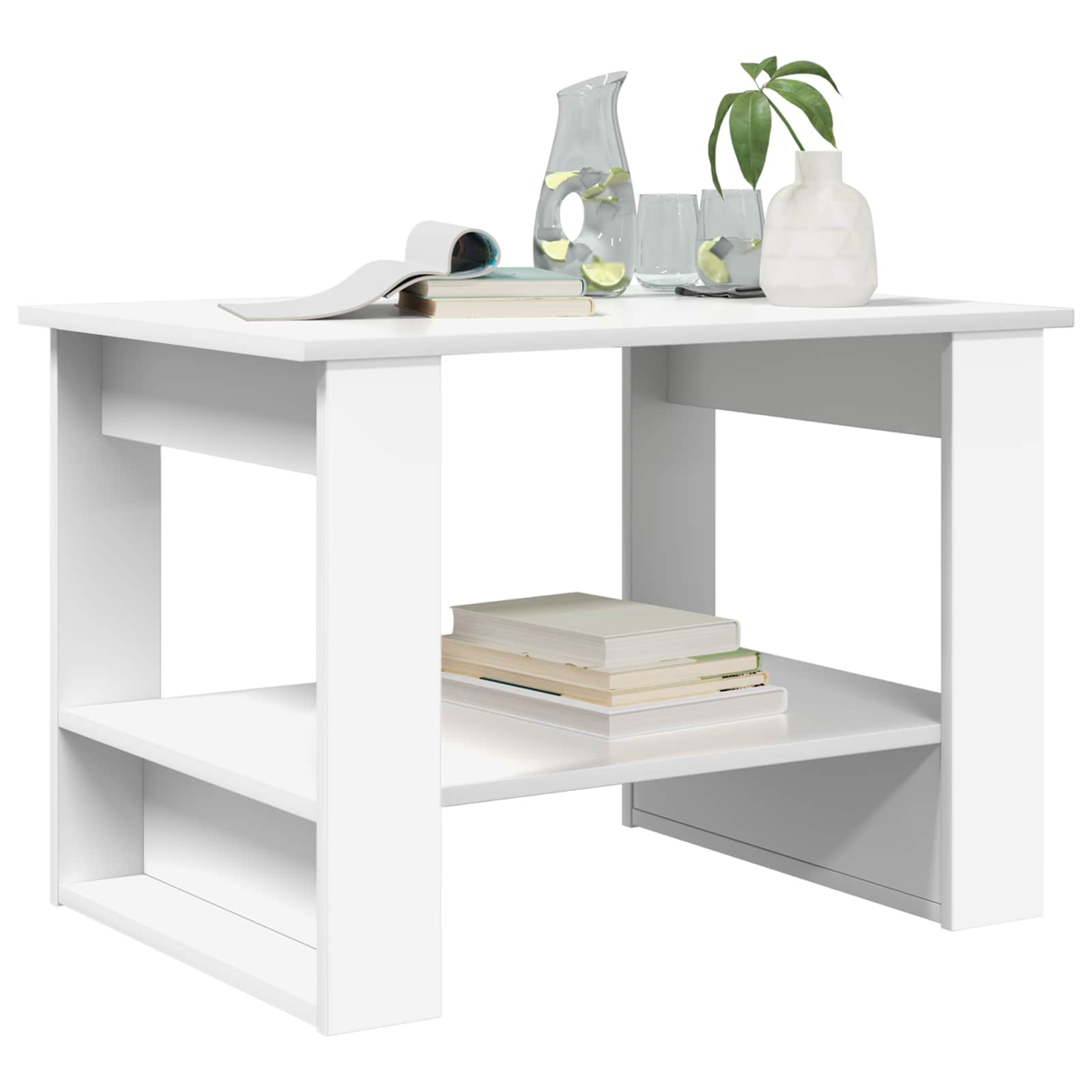 Kava Stol Bijelo 72 x 50 x 50 cm Konstruirano drvo