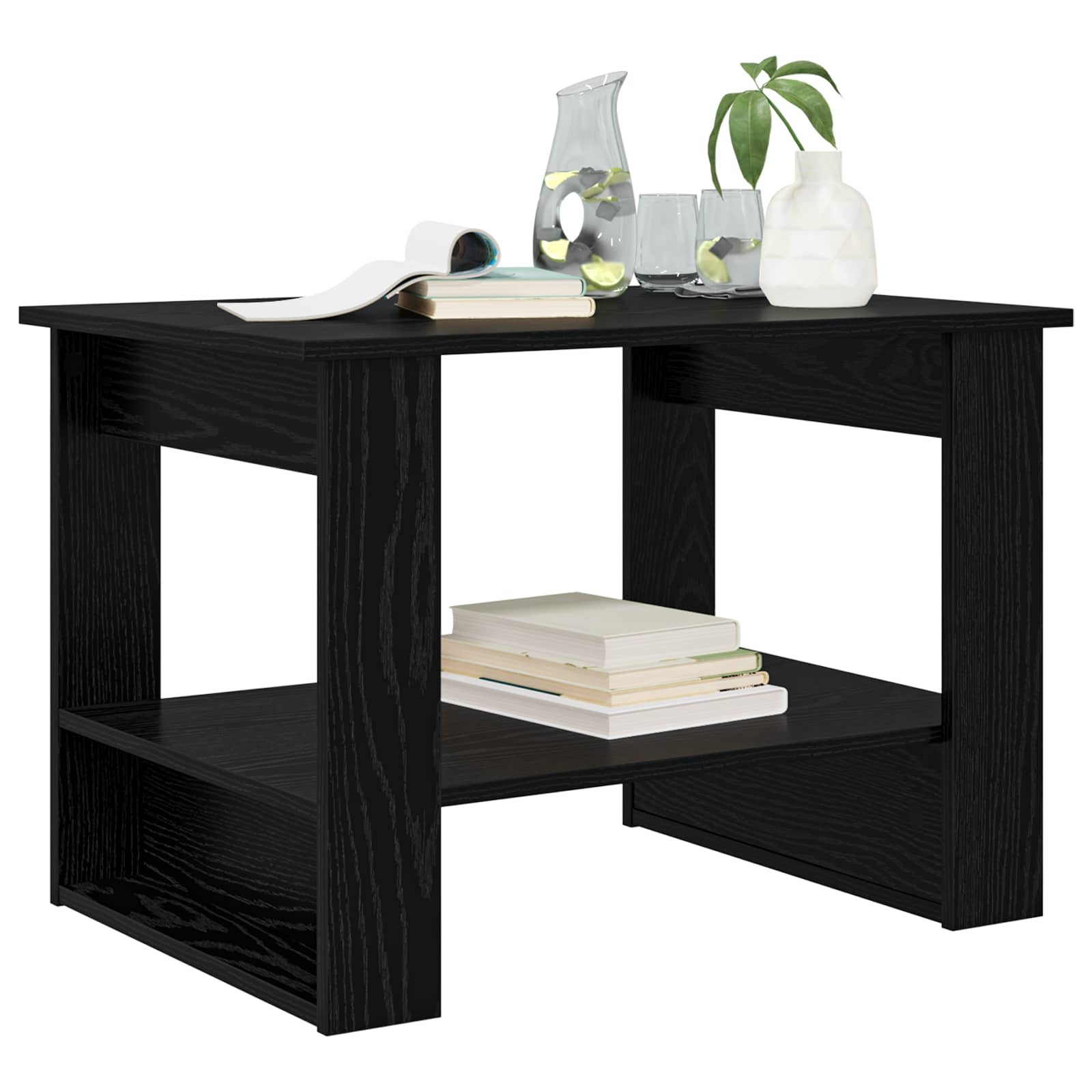 Kava Stol Crni hrast 72 x 50 x 50 cm Konstruirano drvo
