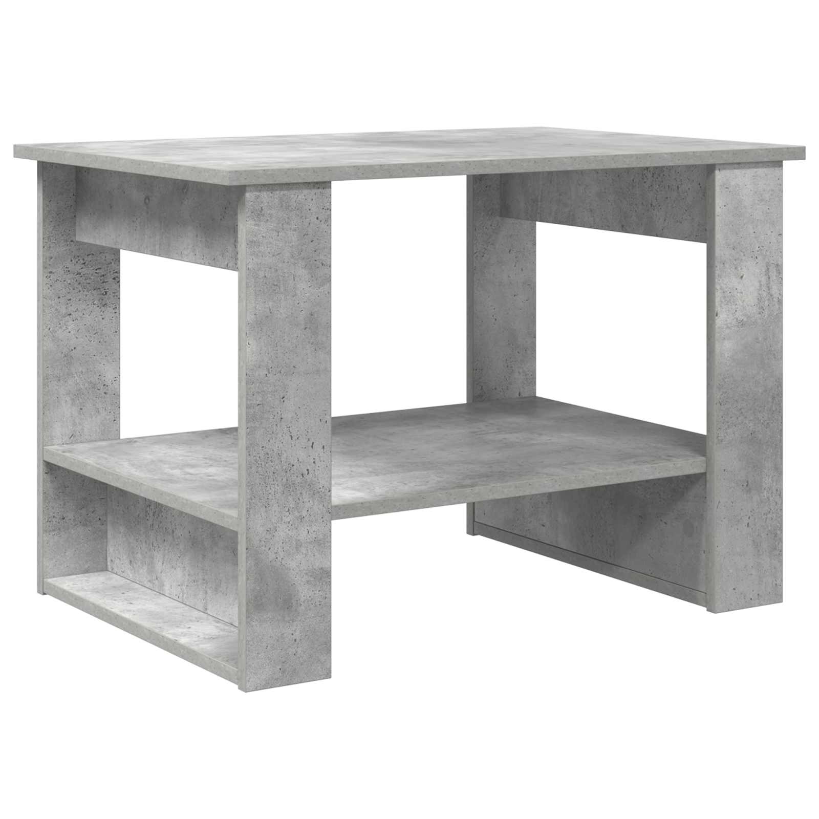 Kava Stol Betonski sivi 72 x 50 x 50 cm Konstruirano drvo