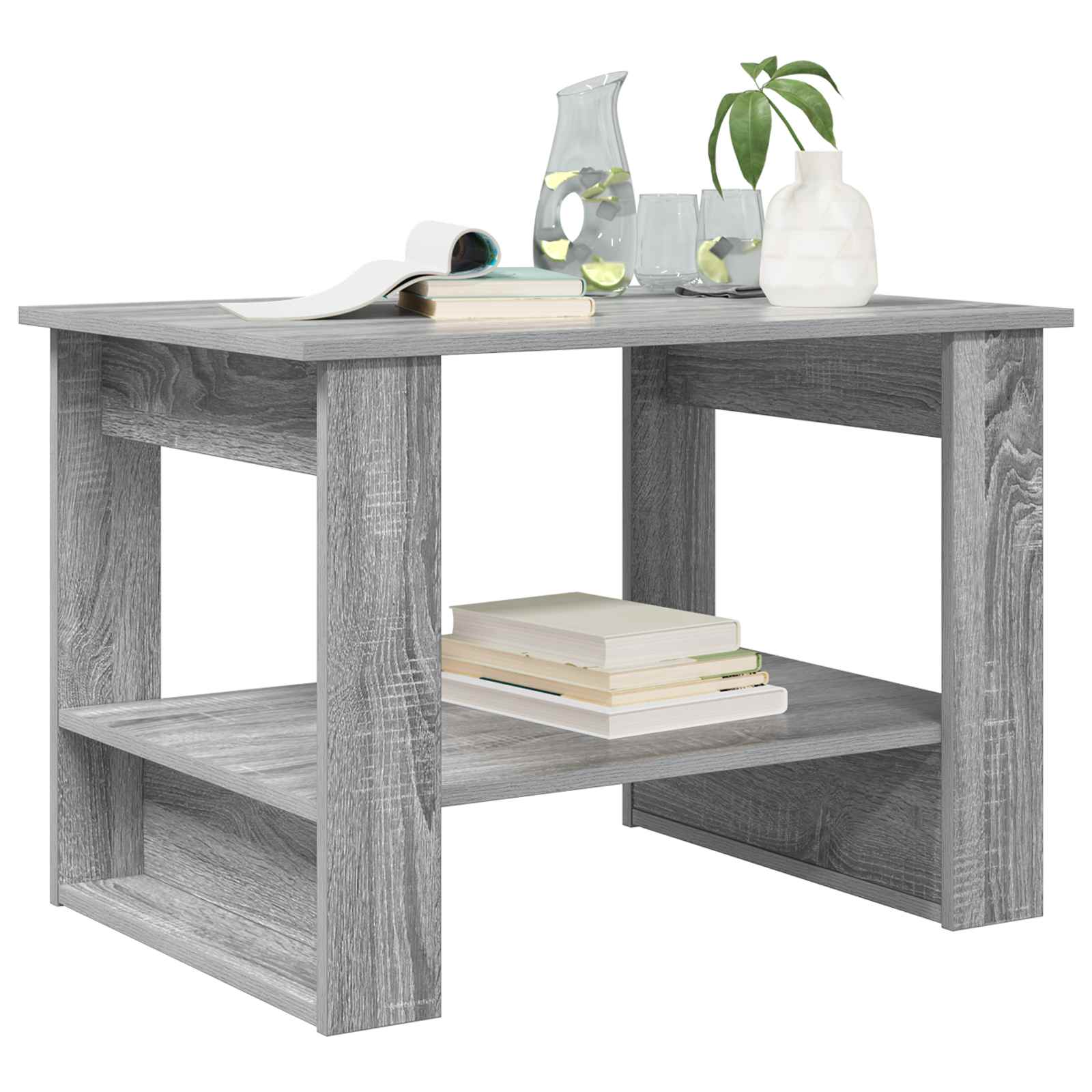 Kava Stol Siva Sonoma 72 x 50 x 50 cm Konstruirano drvo