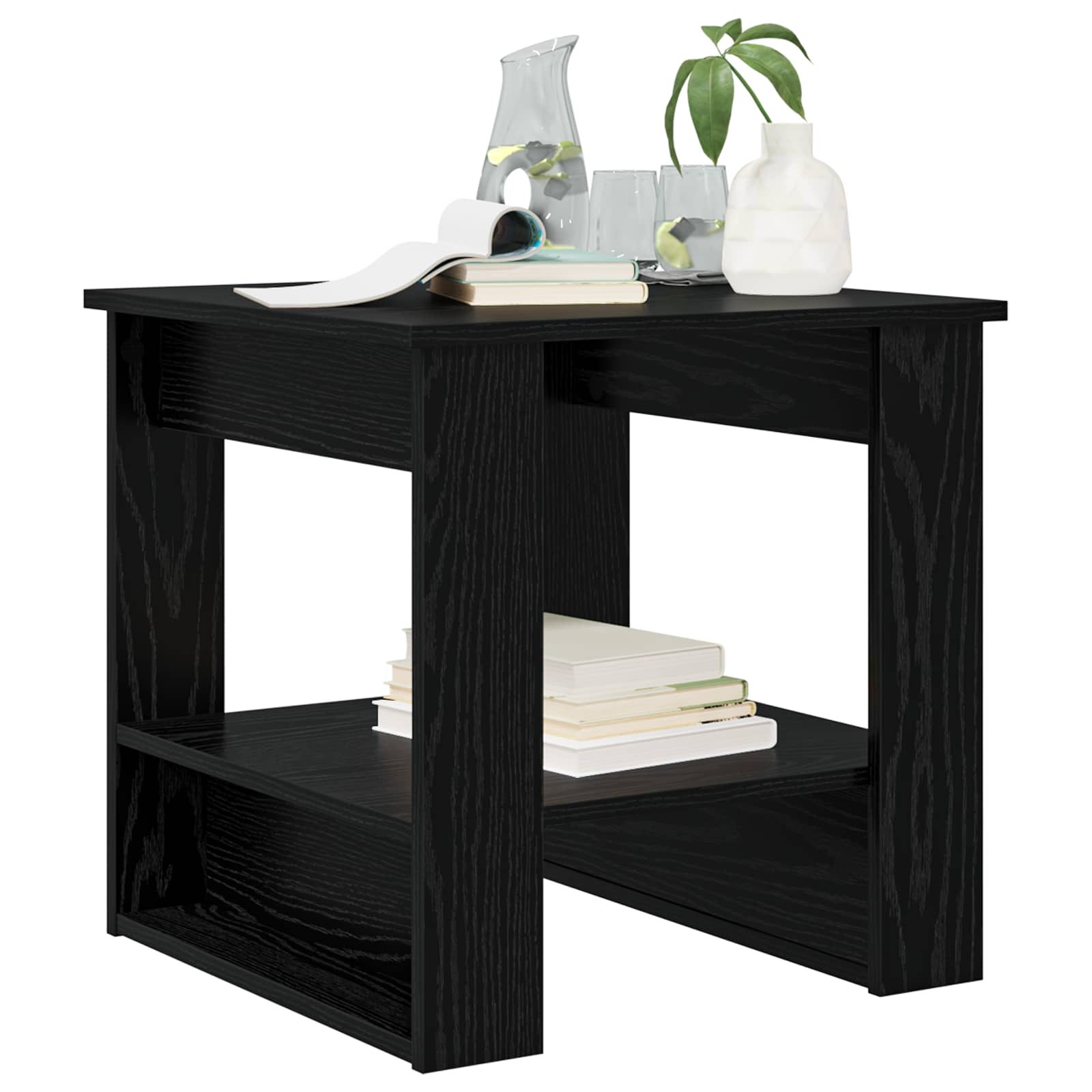 Kava Stol Crni hrast 51 x 50 x 50 cm Konstruirano drvo