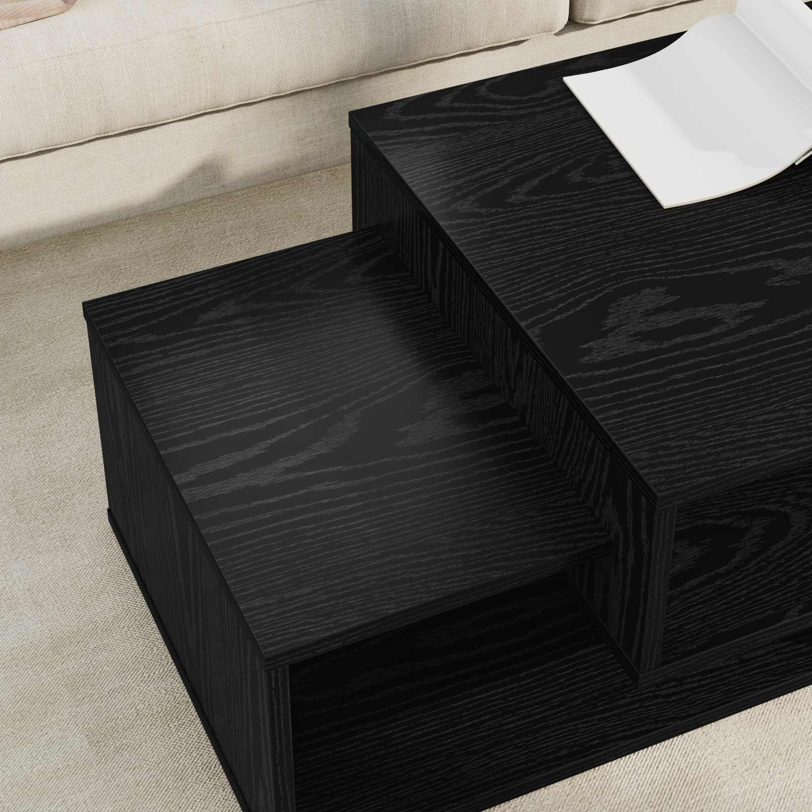 Kava Stol Crni hrast 105 x 50 x 32,5 cm Konstruirano drvo