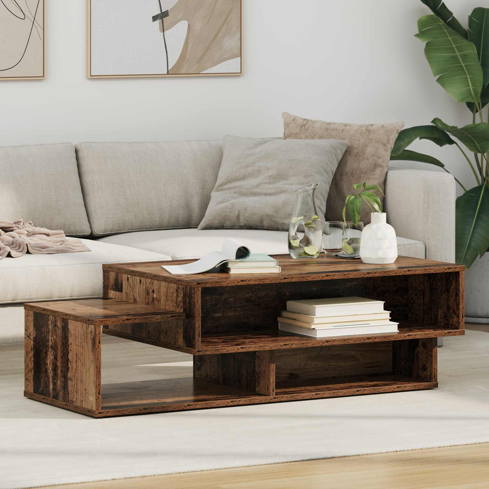 Kava Stol Staro drvo 105 x 50 x 32,5 cm Konstruirano drvo