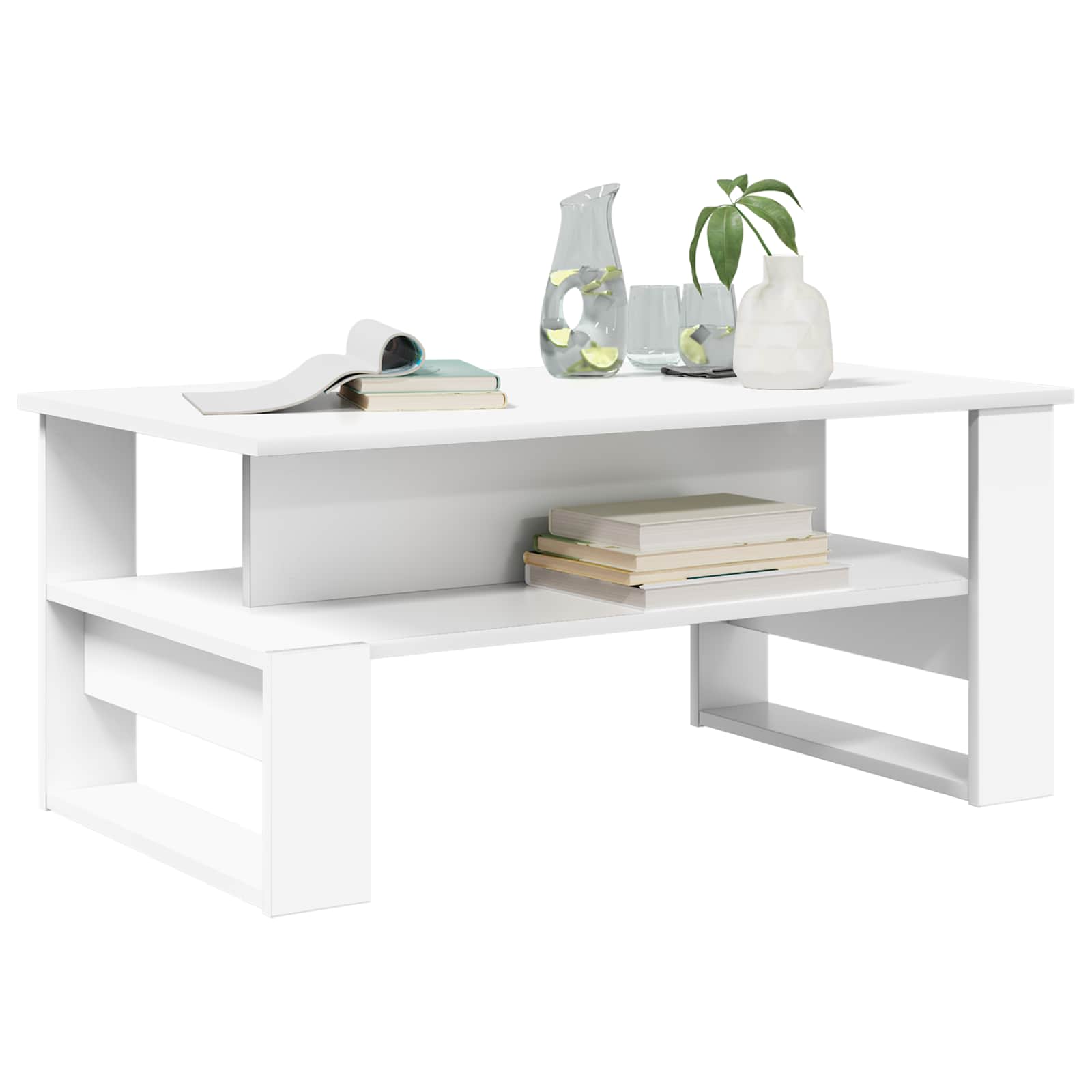 Kava Stol Bijelo 90 x 50 x 40 cm Konstruirano drvo