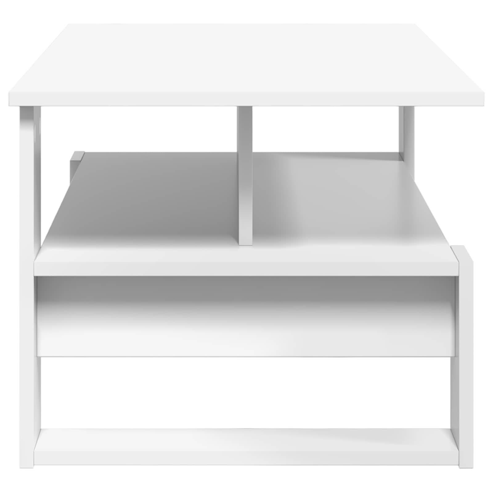 Kava Stol Bijelo 90 x 50 x 40 cm Konstruirano drvo