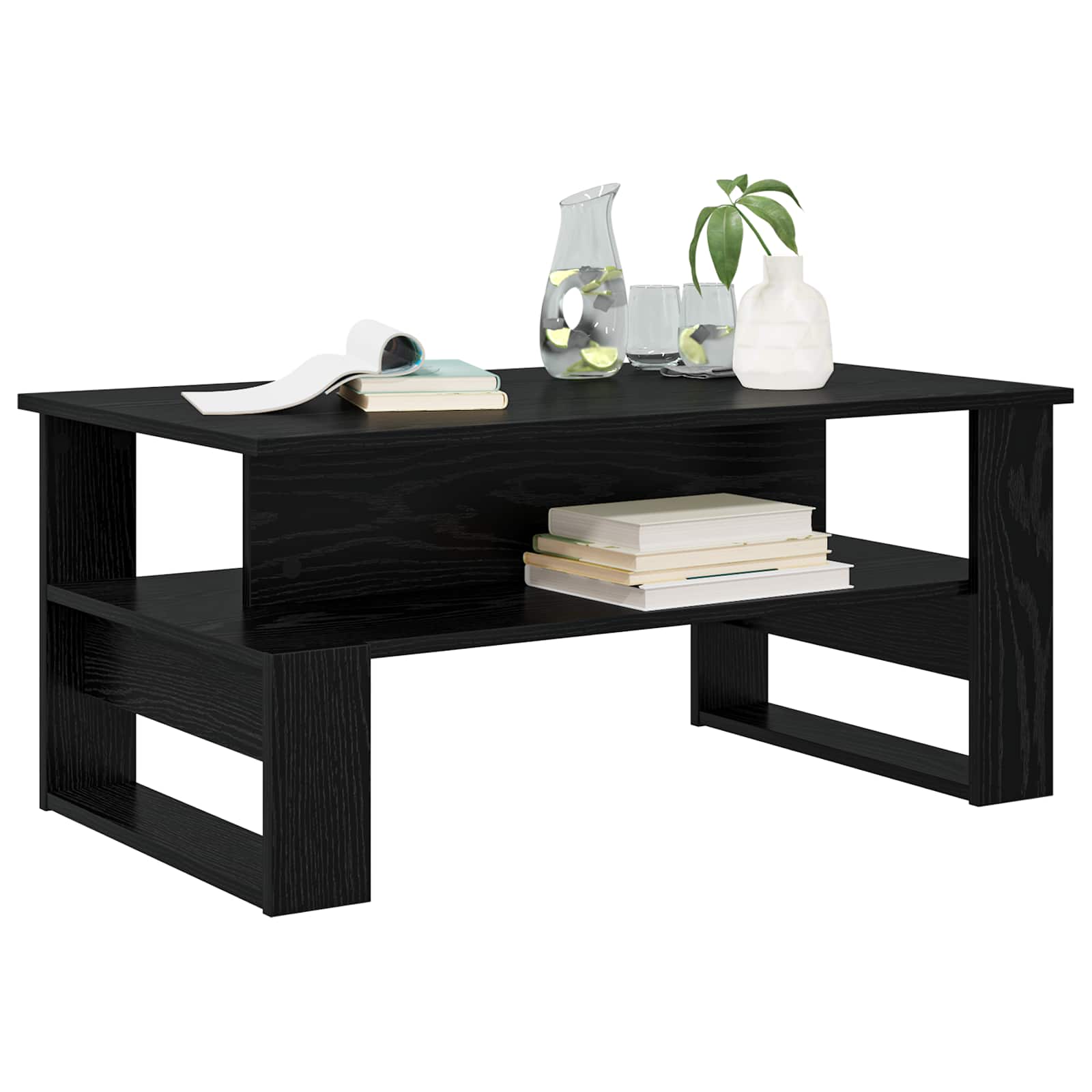 Kava Stol Crni hrast 90 x 50 x 40 cm Konstruirano drvo