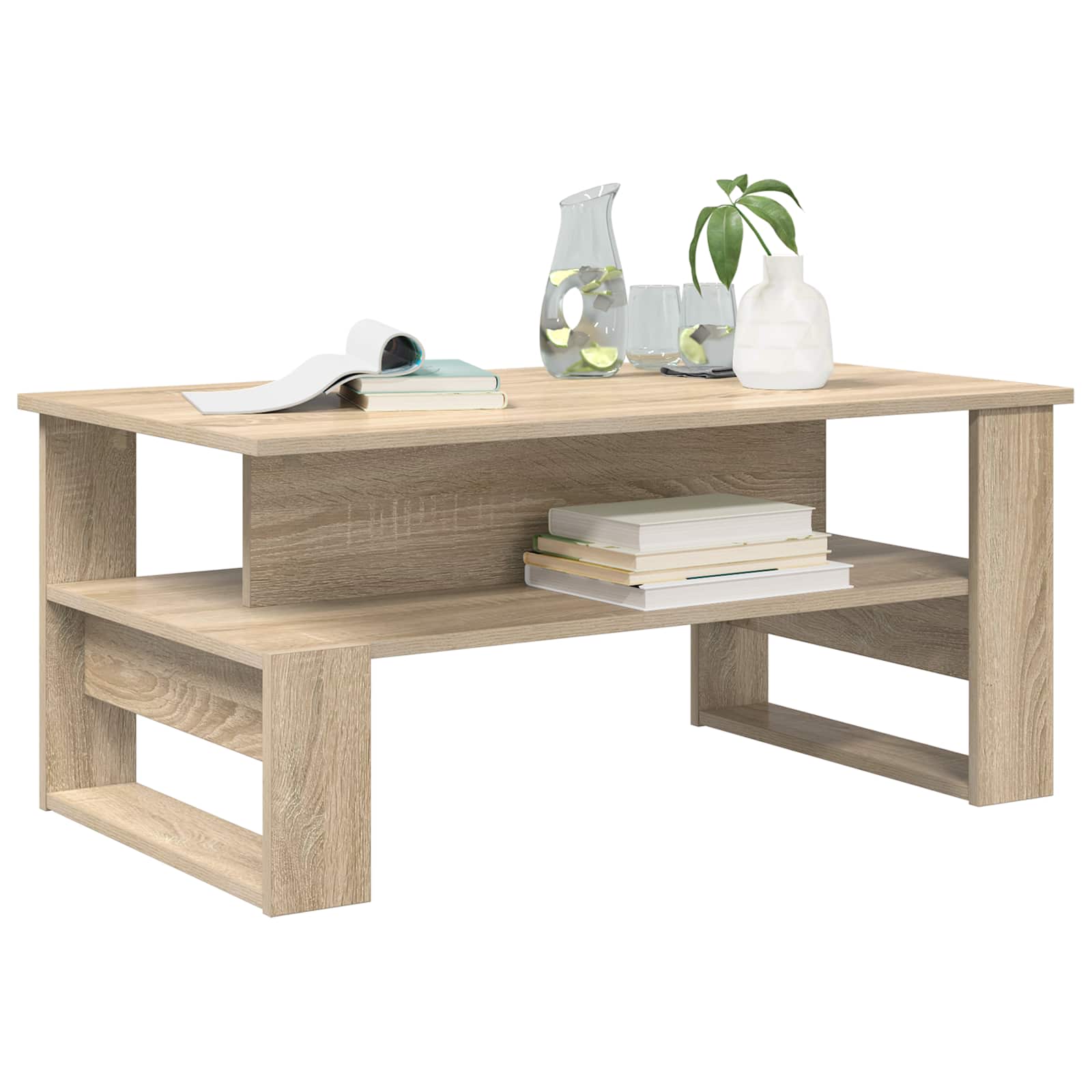 Kava Stol Sonoma hrast 90 x 50 x 40 cm Konstruirano drvo