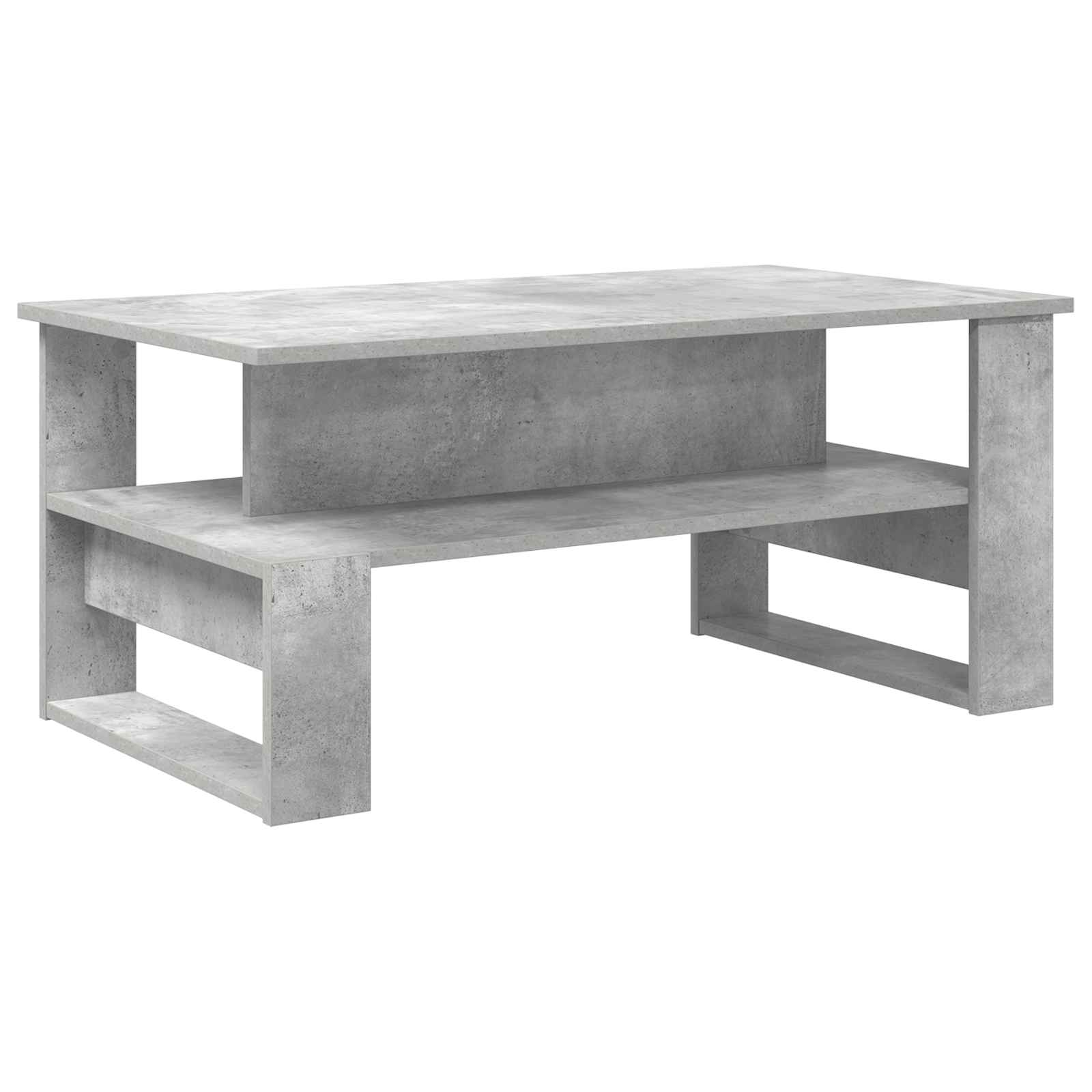 Kava Stol Betonski sivi 90 x 50 x 40 cm Konstruirano drvo