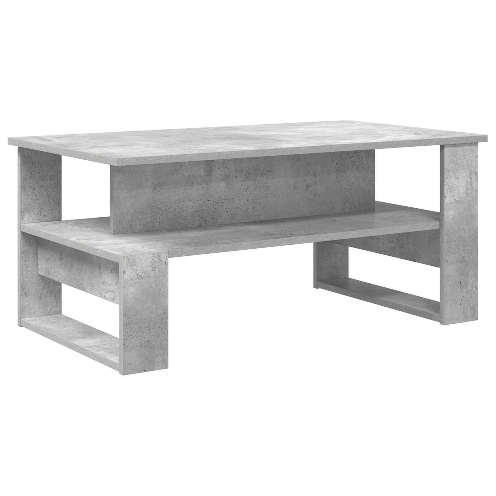 Kava Stol Betonski sivi 90 x 50 x 40 cm Konstruirano drvo